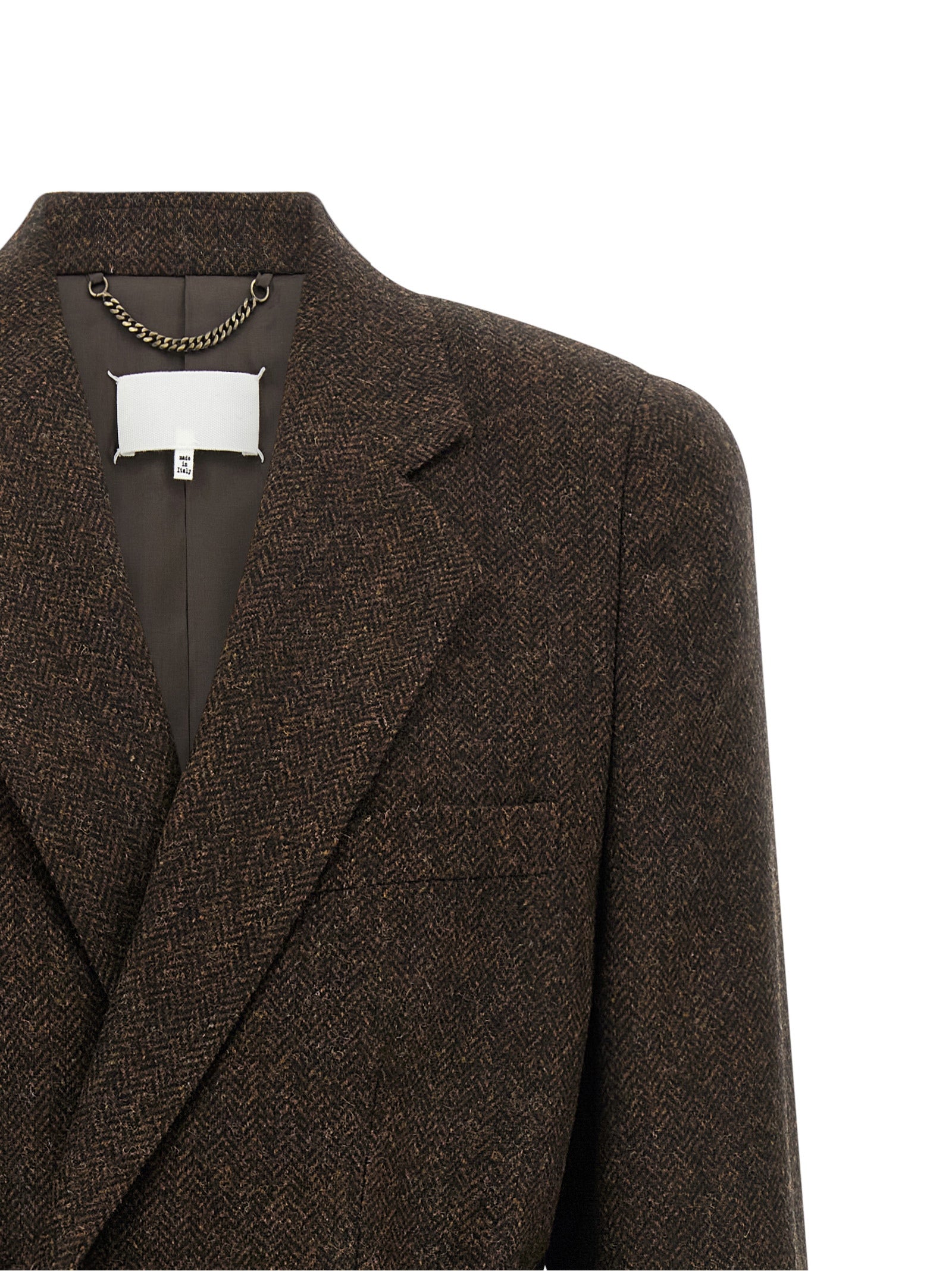 Maison Margiela Brown Wool Coat - Timeless Luxury Redefined