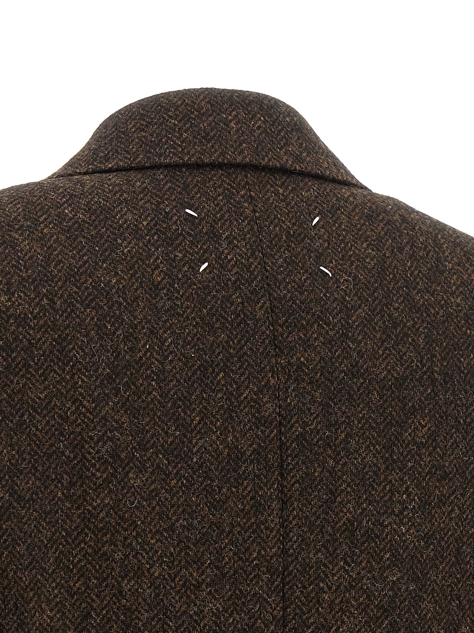 Maison Margiela Brown Wool Coat - Timeless Luxury Redefined