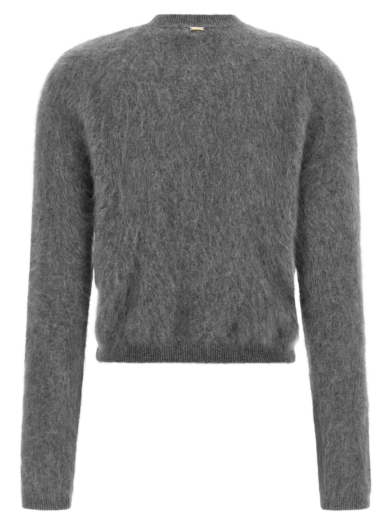 Twinset Gray Wool Cardigan - Exquisite Luxury Knitwear
