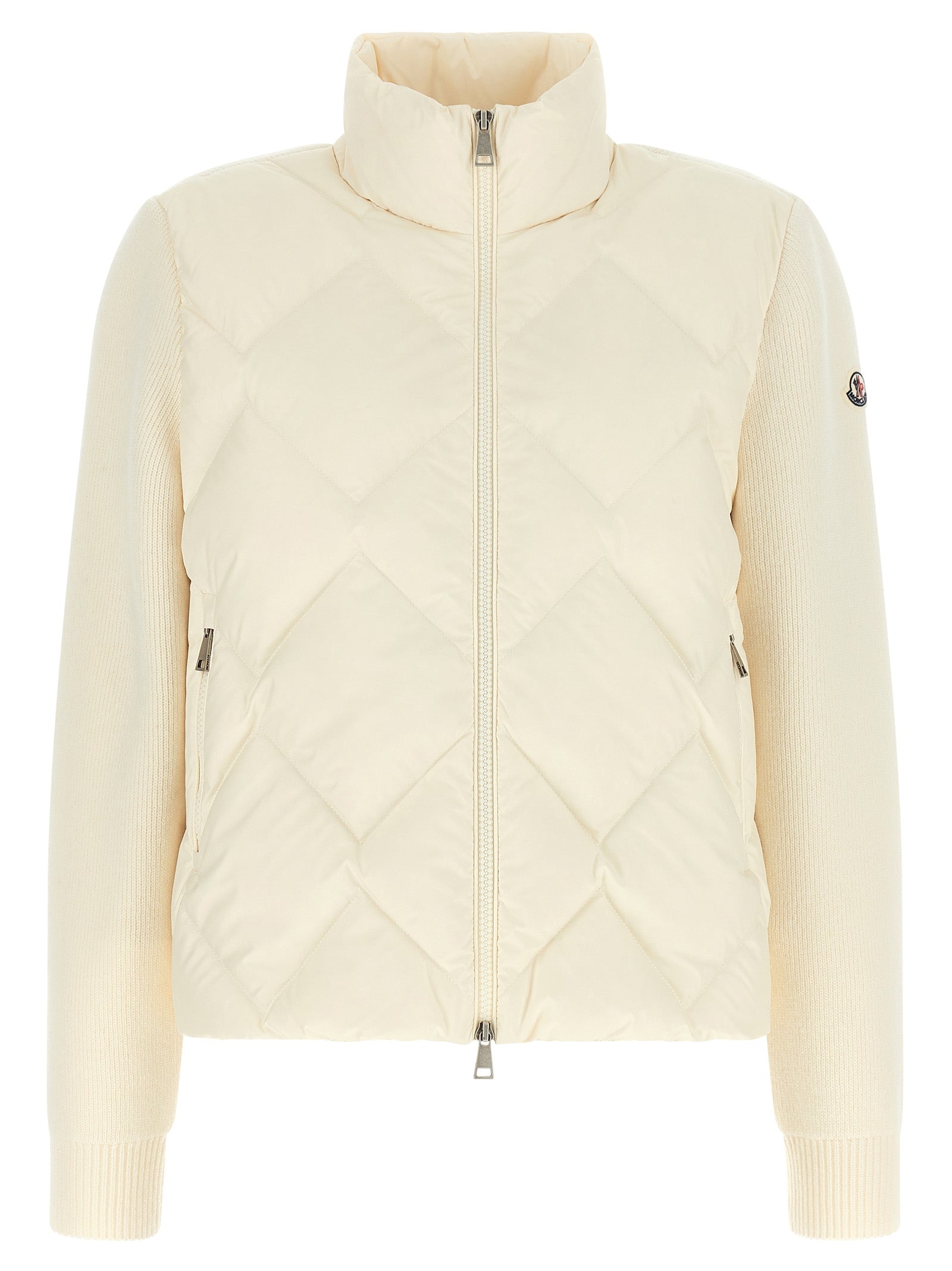 Moncler White Cardigan - Exquisite Hybrid Outerwear Masterpiece