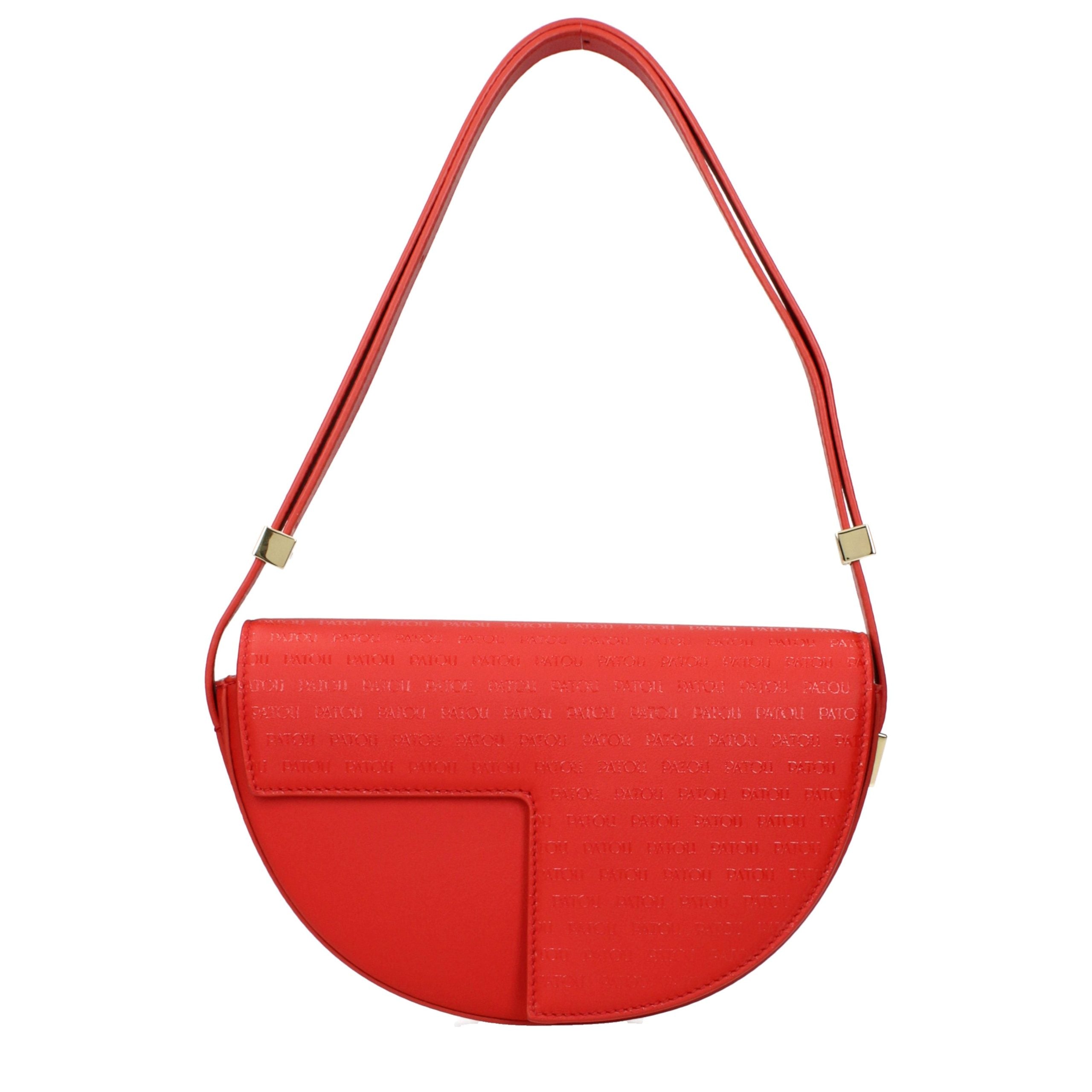 Patou Red Leather Shoulder Bag - Exquisite Luxury Redefined