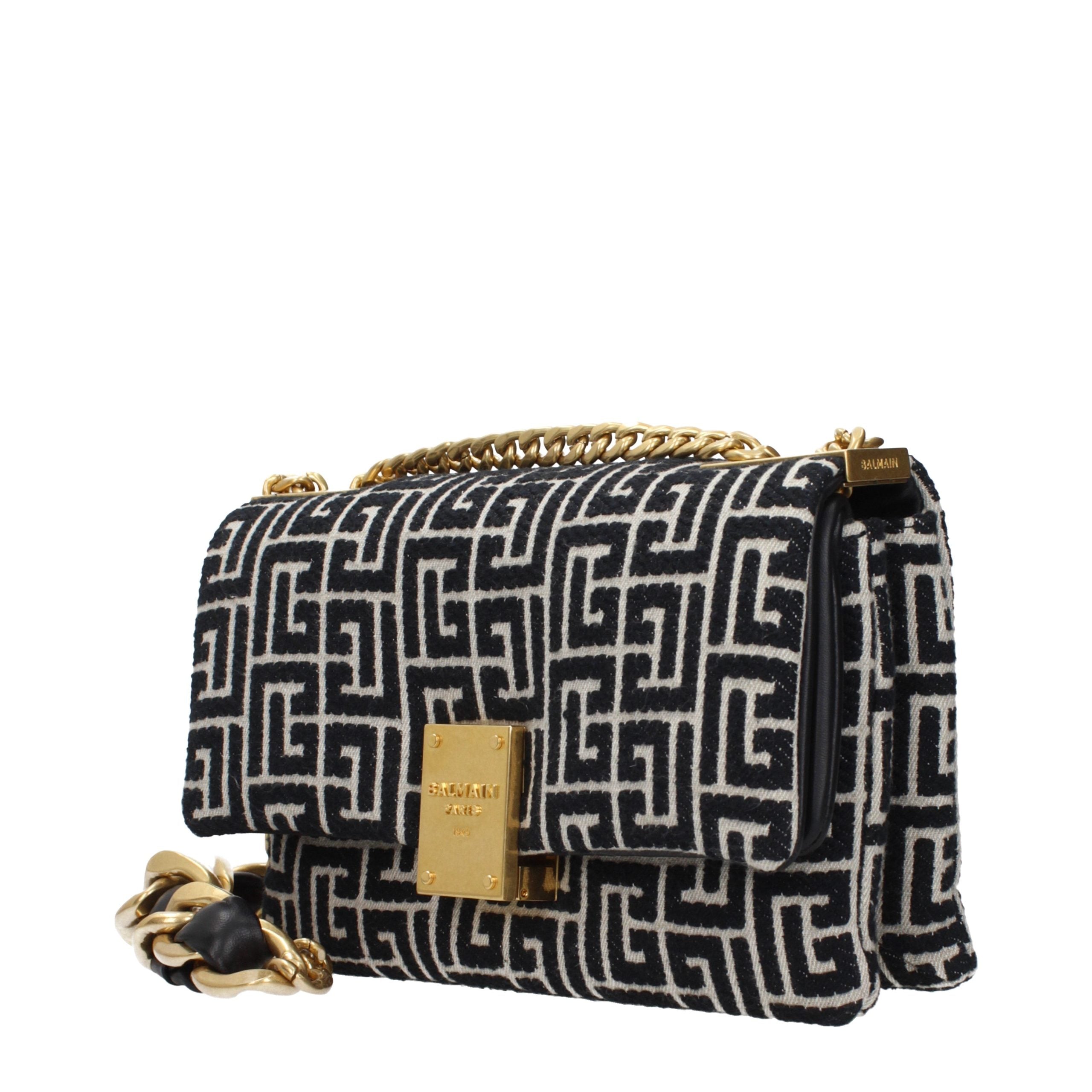 Balmain Black Fabric Crossbody Bag - Timeless Luxury Redefined