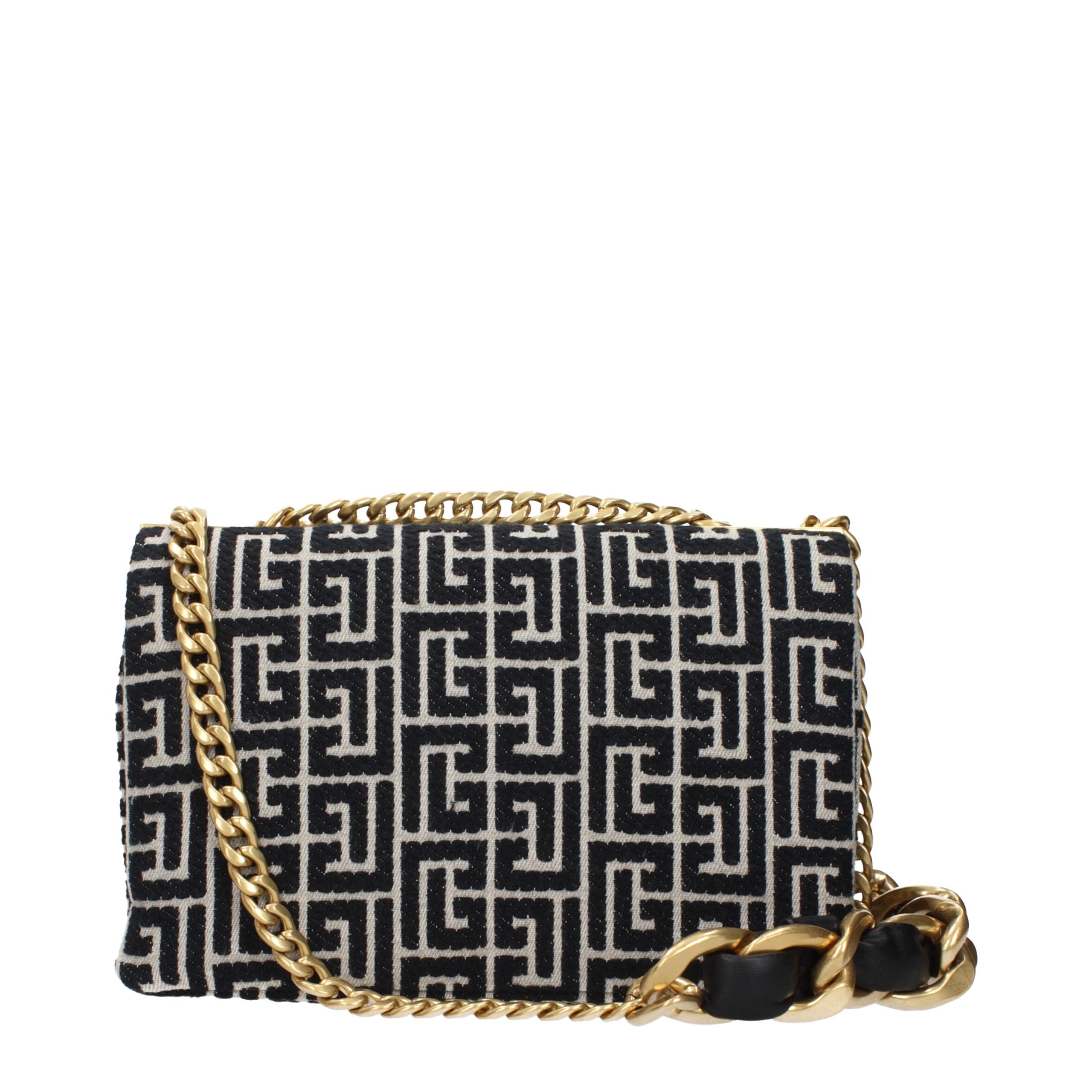 Balmain Black Fabric Crossbody Bag - Timeless Luxury Redefined