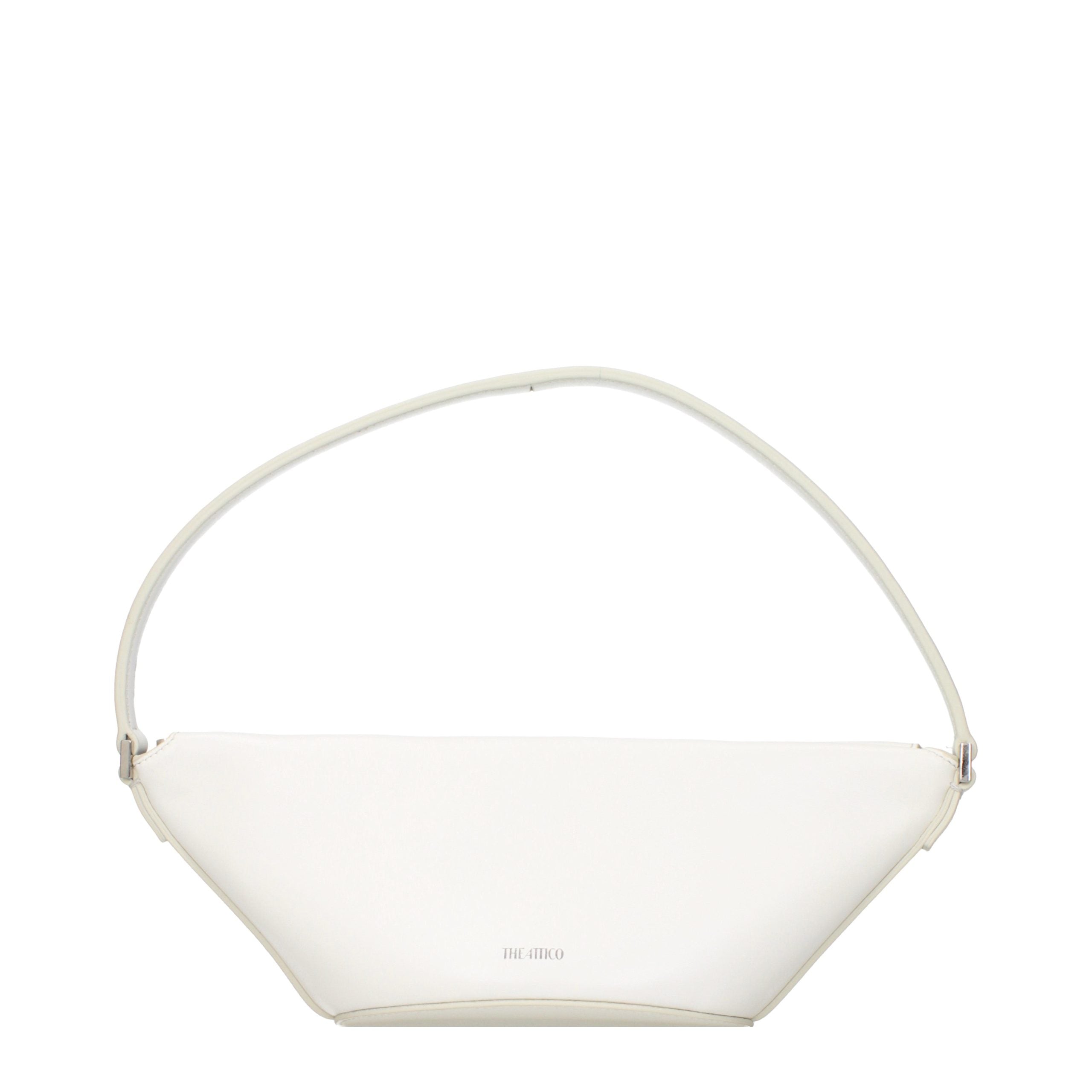 The Attico White Leather Handbag - Timeless Luxury Redefined