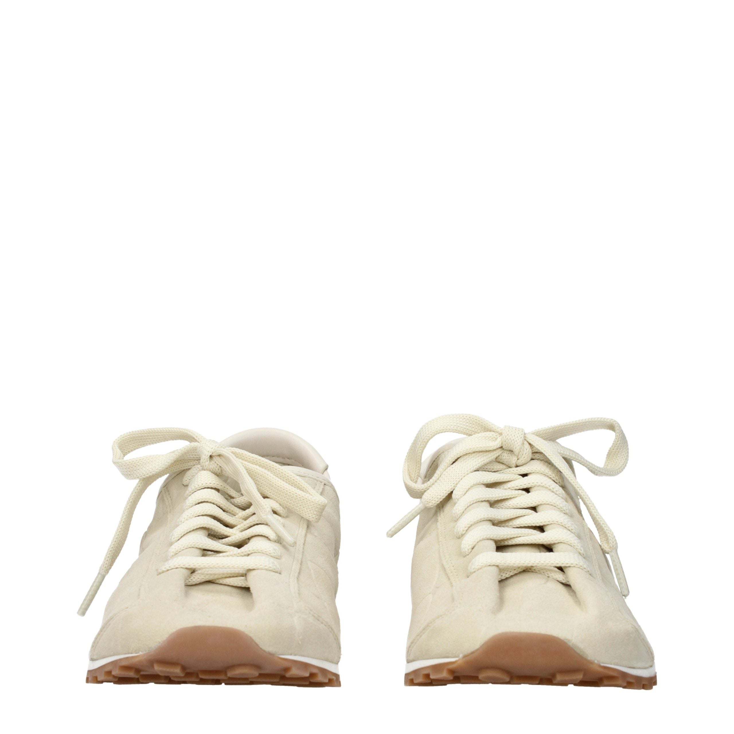 Jacquemus Beige Leather Sneakers - Elevate Your Luxe Style