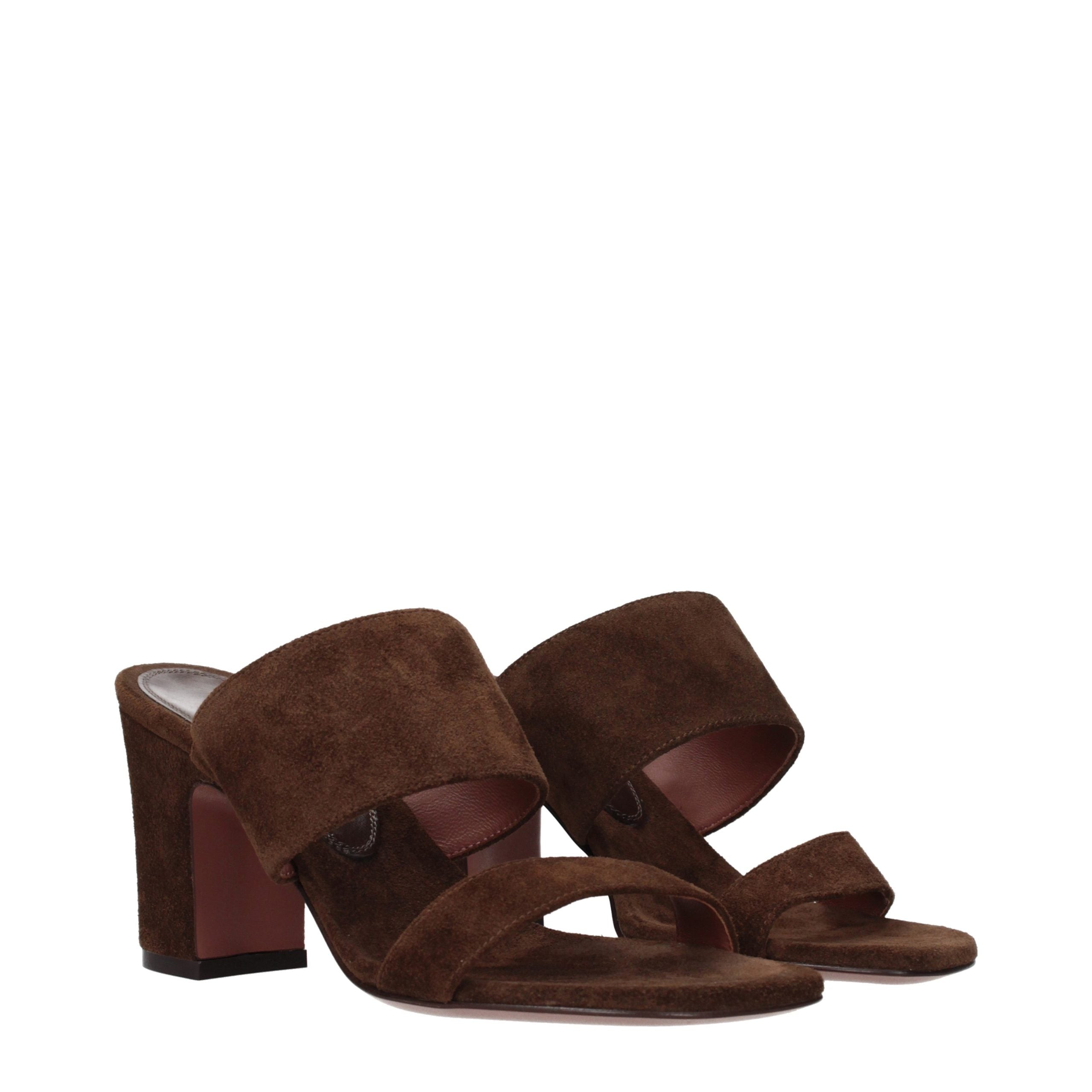 Paris Texas Brown Leather Platform Sandals - Elevate Your Elegance