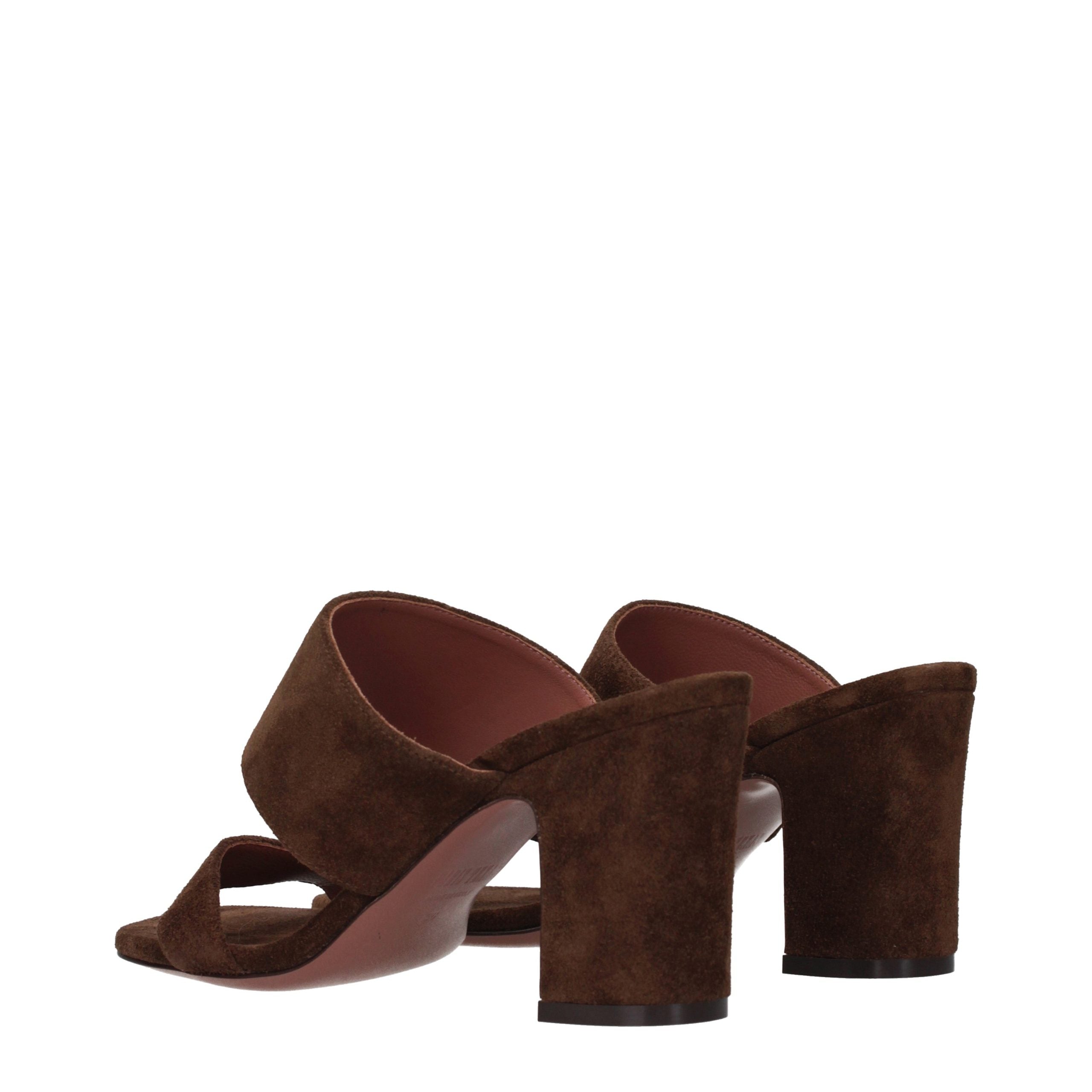 Paris Texas Brown Leather Platform Sandals - Luxe Footwear