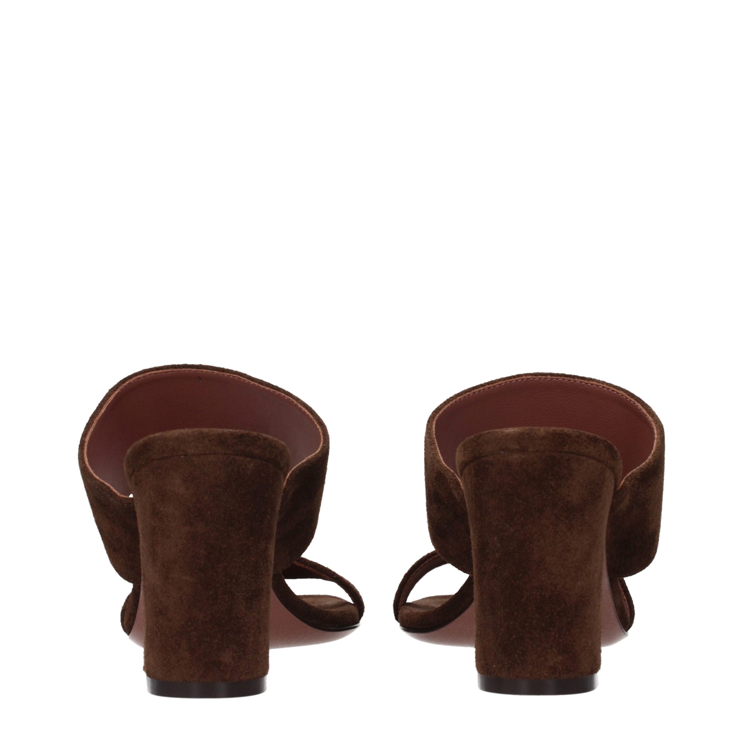 Paris Texas Brown Leather Platform Sandals - Elevate Your Elegance