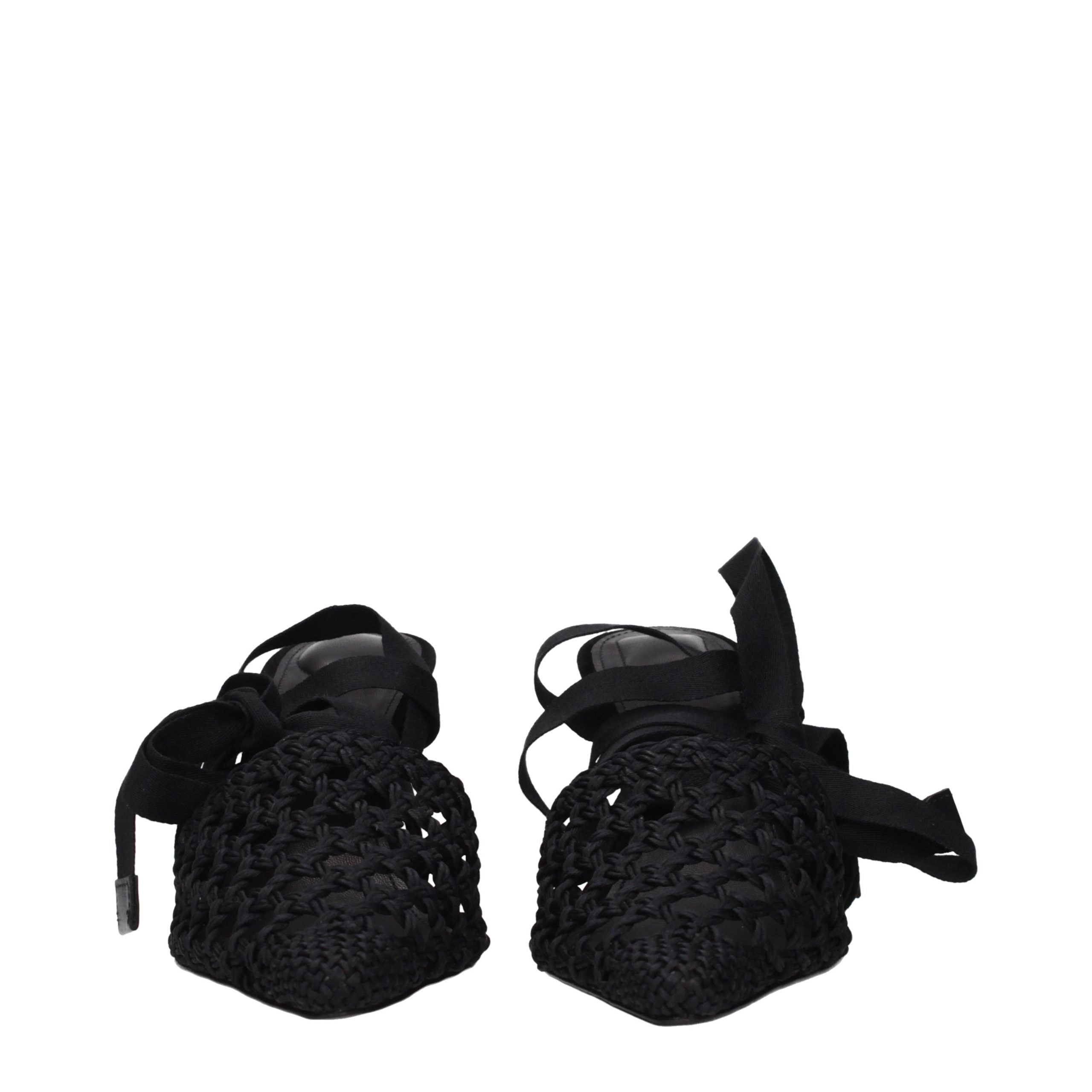 Jacquemus Black Fabric Strap-On Sandals - Exquisite Luxury Footwear