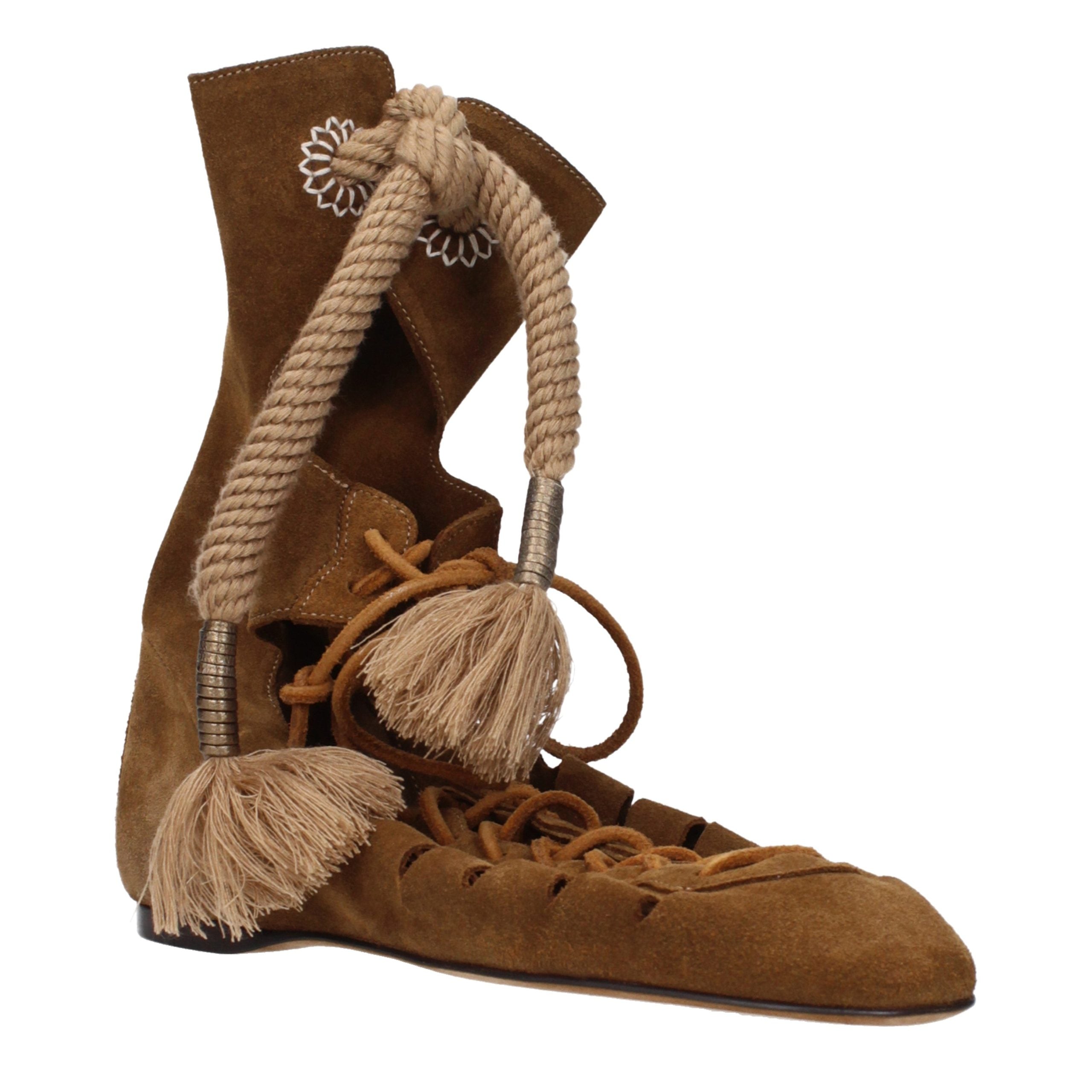 Isabel Marant Brown Suede Ankle Boots - Timeless Luxury Footwear