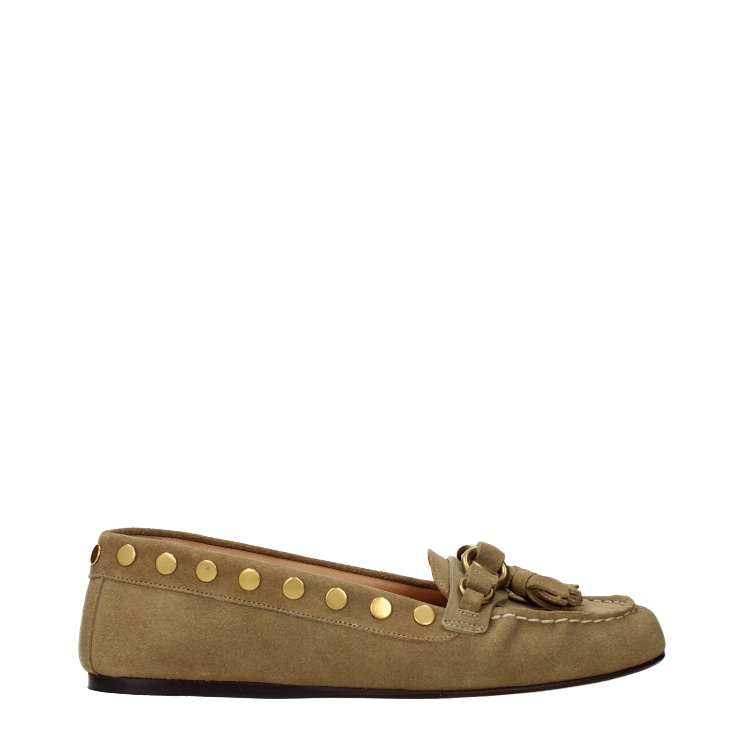 Isabel Marant Brown Leather Slip-On Loafers - Timeless Elegance