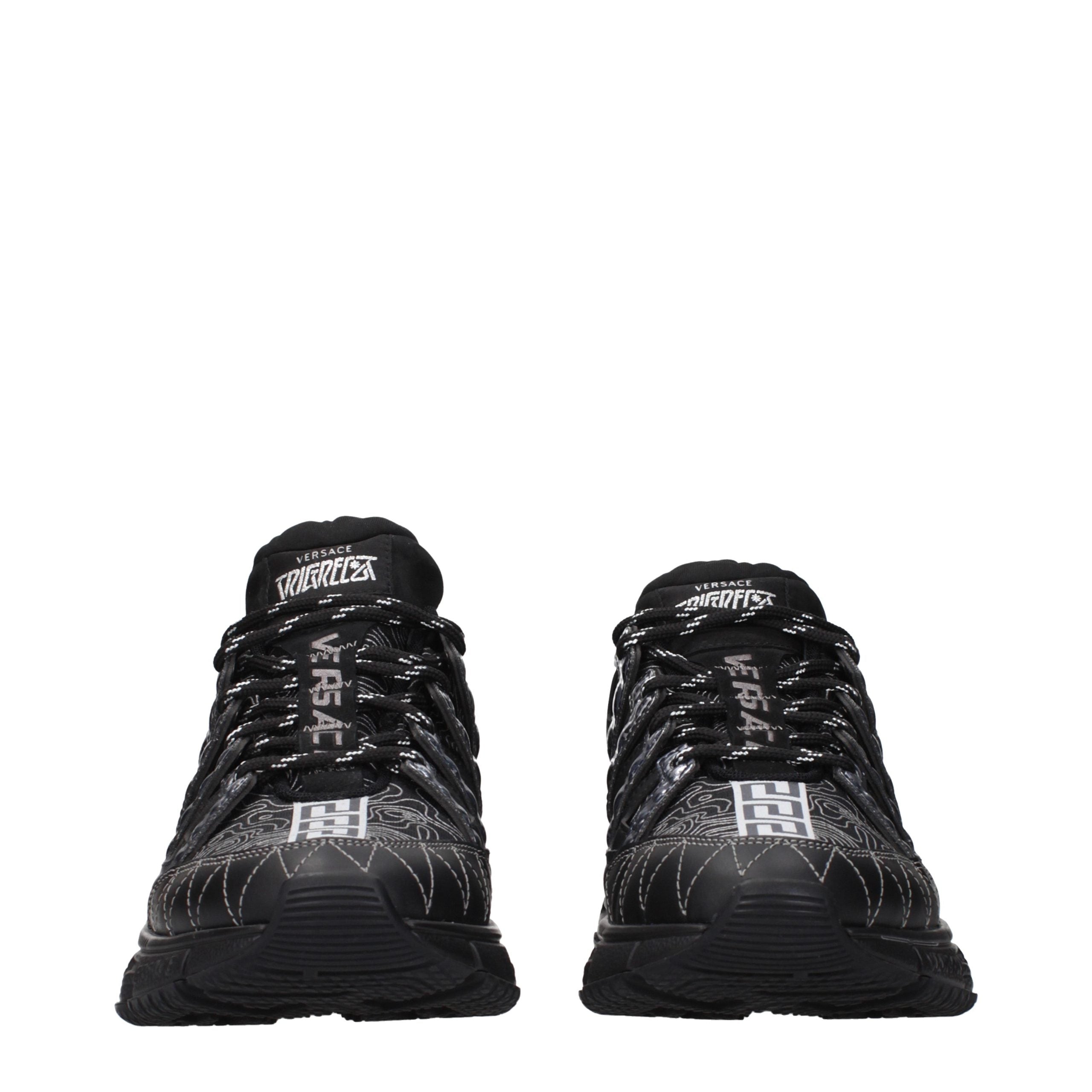 Versace Black Fabric Athletic Sneakers - Elevate Your Style