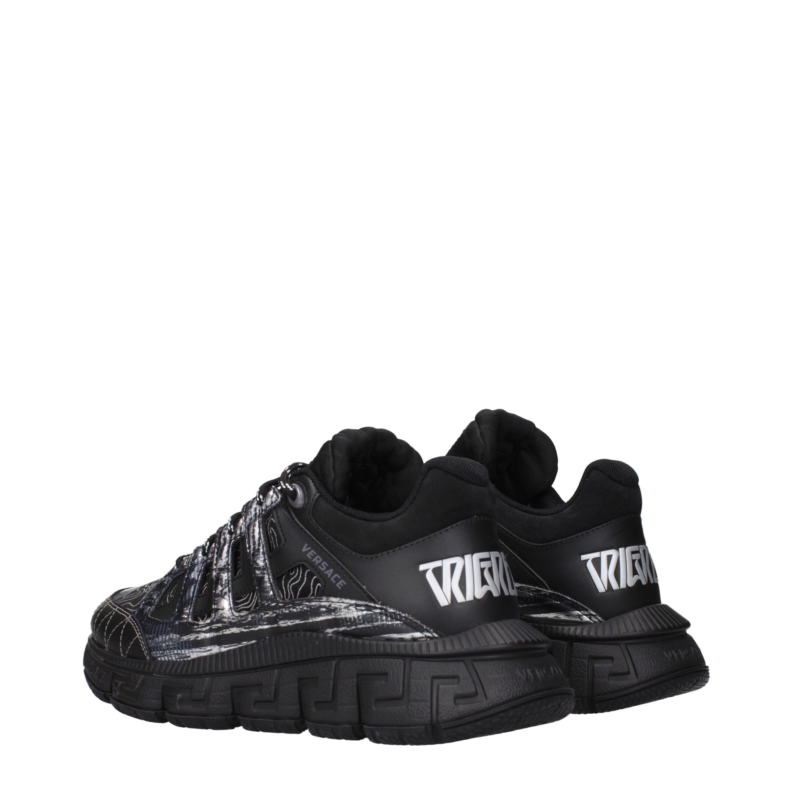Versace Black Fabric Athletic Sneakers - Elevate Your Style