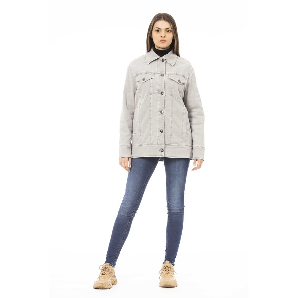 Jacob Cohen Gray Cotton Jacket | Artisanal Luxury Fashion