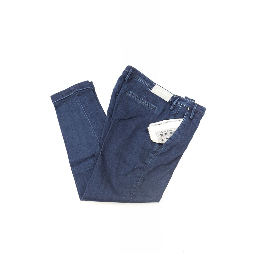 Jacob Cohen Blue Cotton Women Jeans | Artisanal Luxury Fashion