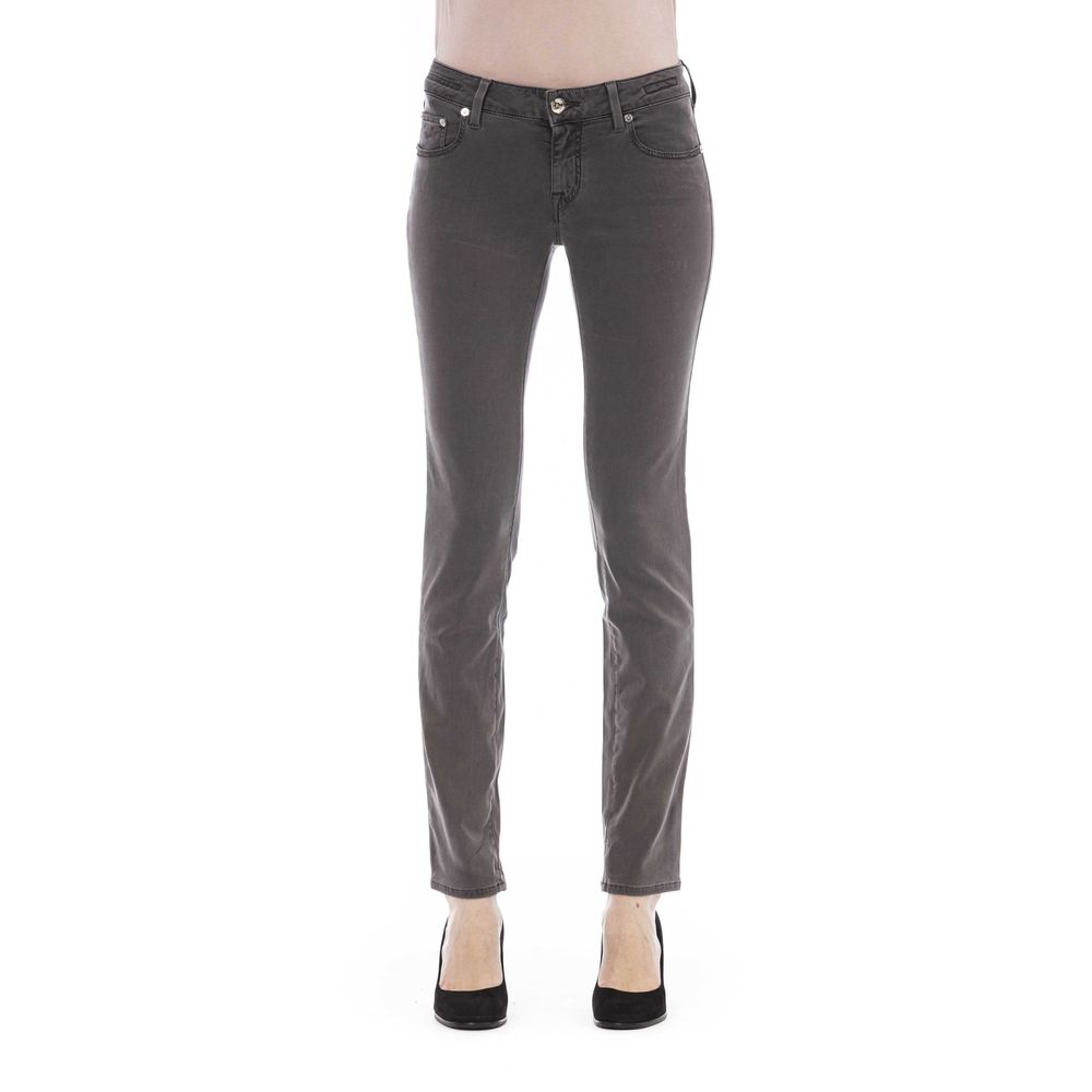 Jacob Cohen Gray Cotton Jeans - Artisanal Italian Luxury