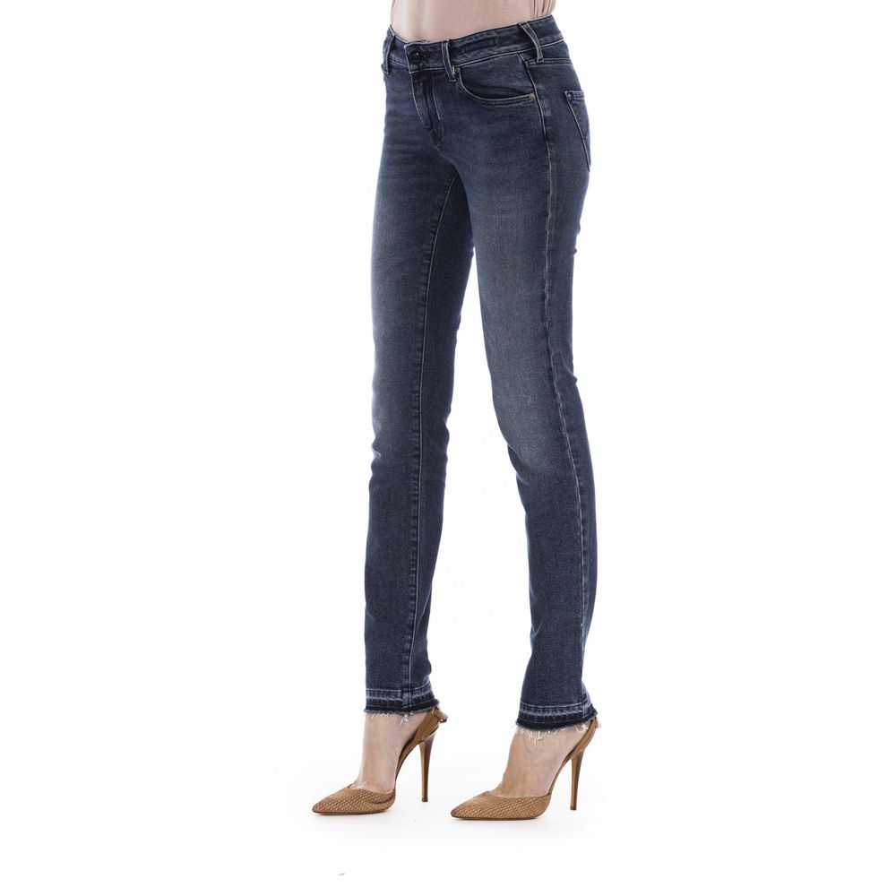 Jacob Cohen Blue Cotton Slim-Fit Jeans – Artisanal Luxury
