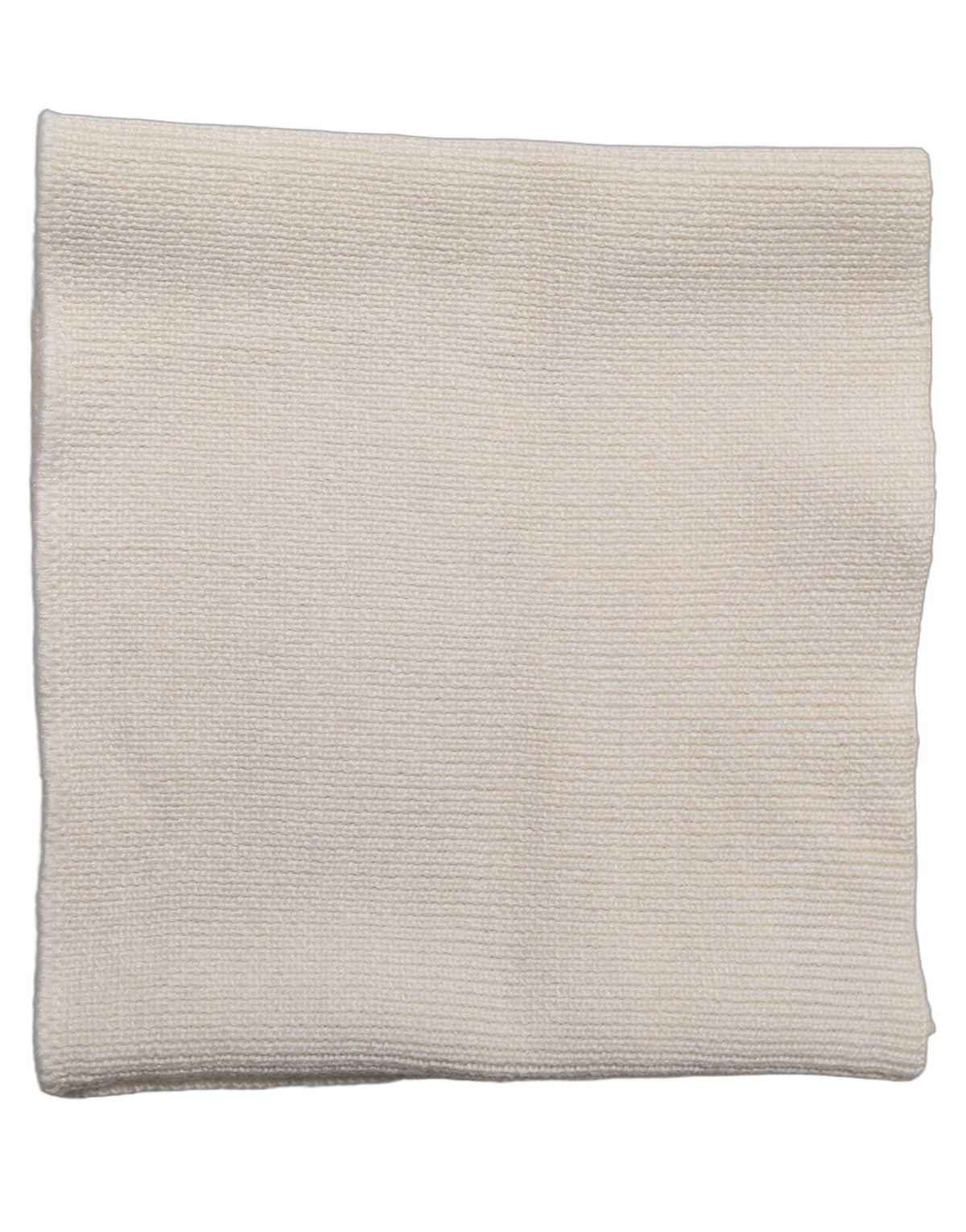 Dolce & Gabbana White Knitted Neck Warmer Scarf - Luxurious Elegance