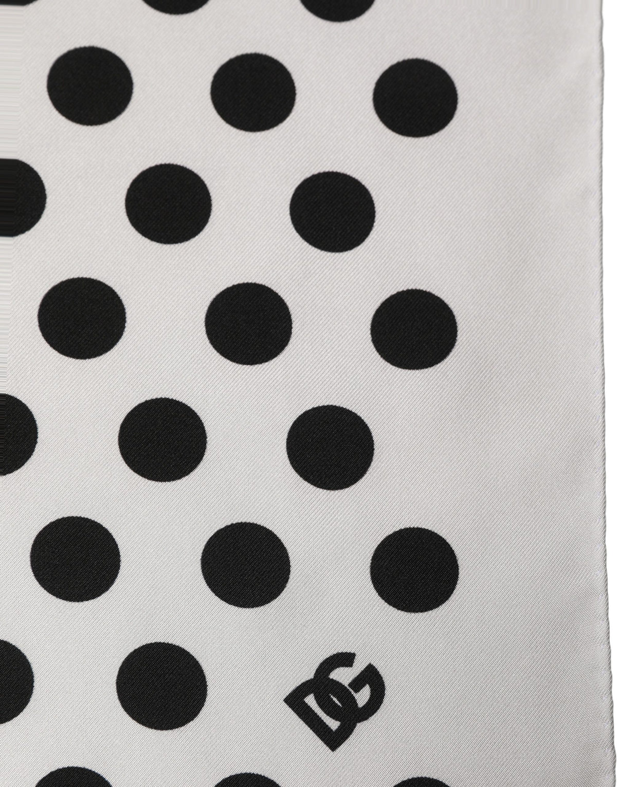 Dolce & Gabbana Silk Polka Dot Foulard Scarf - Timeless Elegance