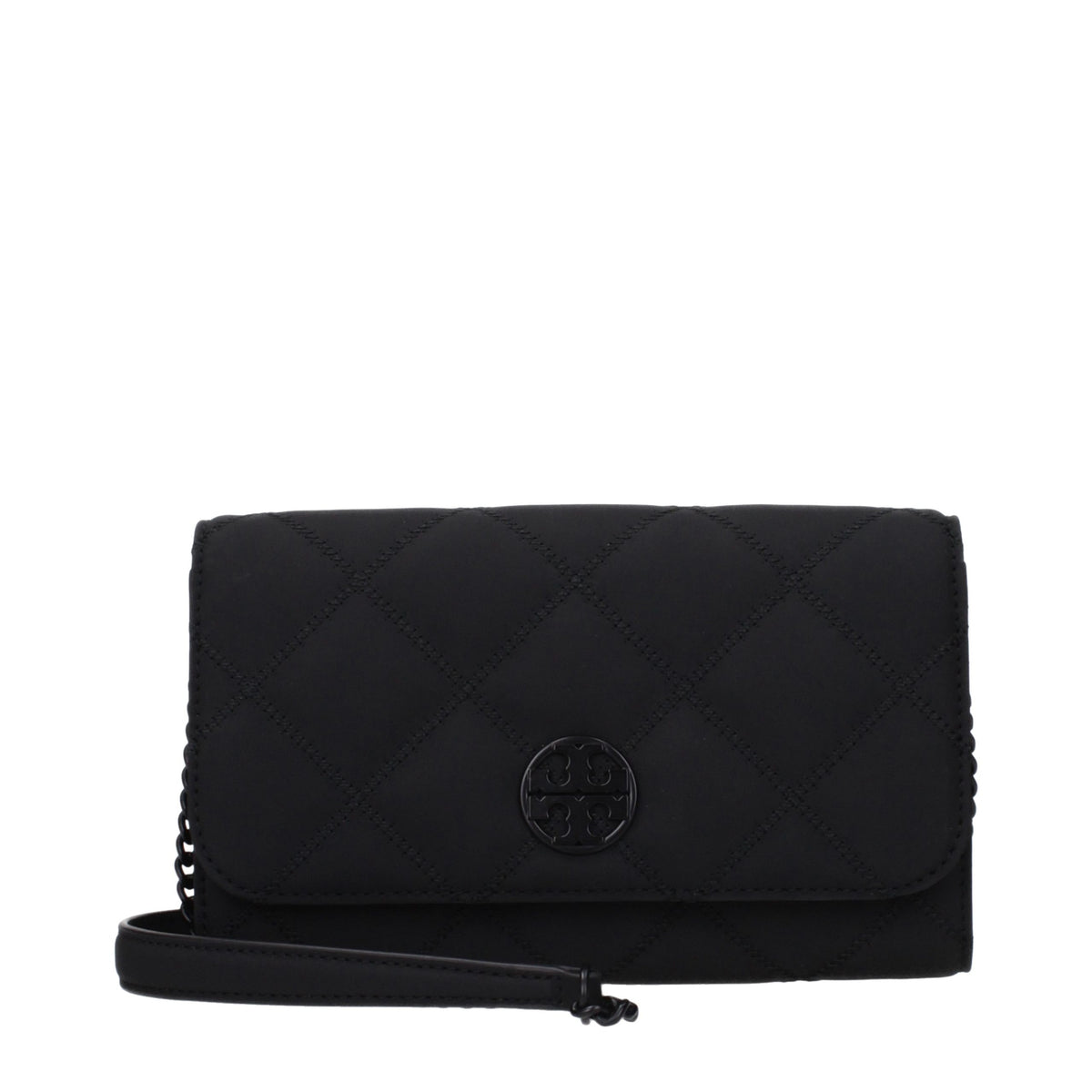 Tory Burch Black Leather Clutch Bag - Timeless Luxury Accessory