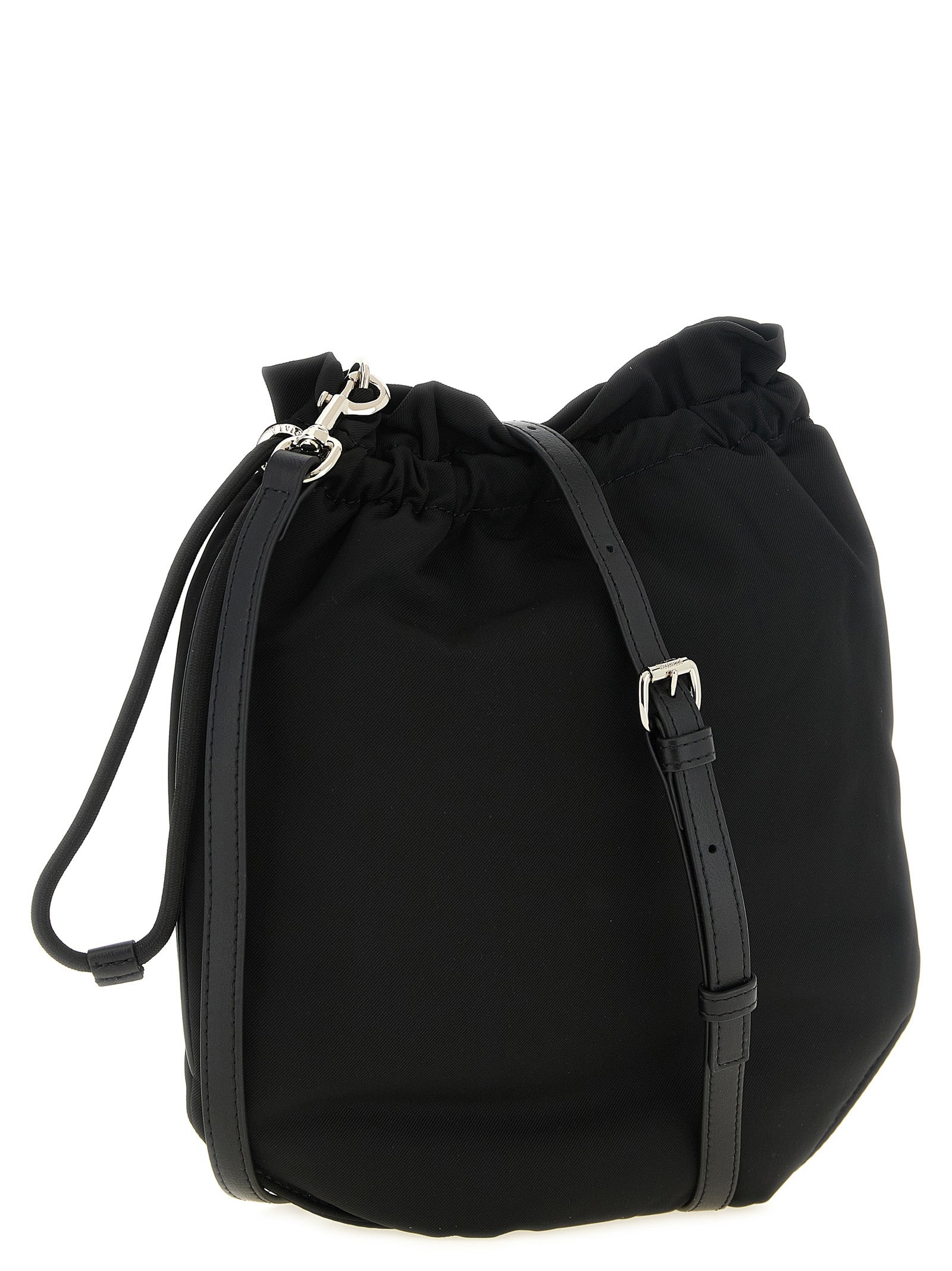 Elevate your style with the Vivienne Westwood Black Polyester Clutch Bag, a statement of luxury and elegance, meticulously crafted for the discerning individual.