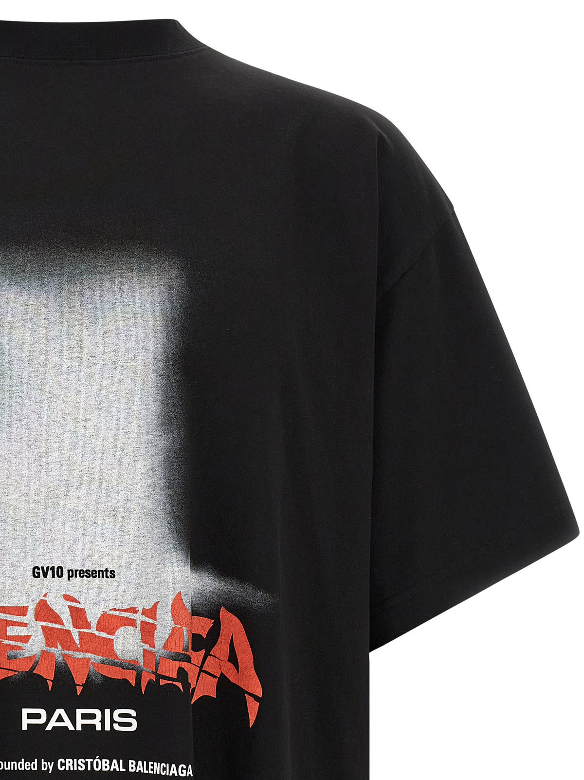 Balenciaga Black Cotton T-Shirt - Elevate Your Street Style