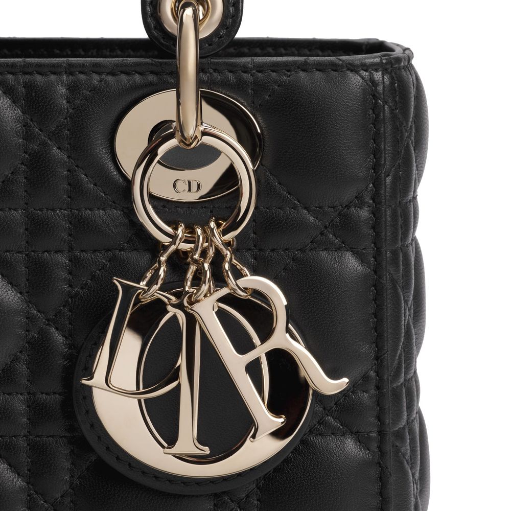 Dior Black Lamb Leather Shoulder Bag - Timeless Luxury Redefined