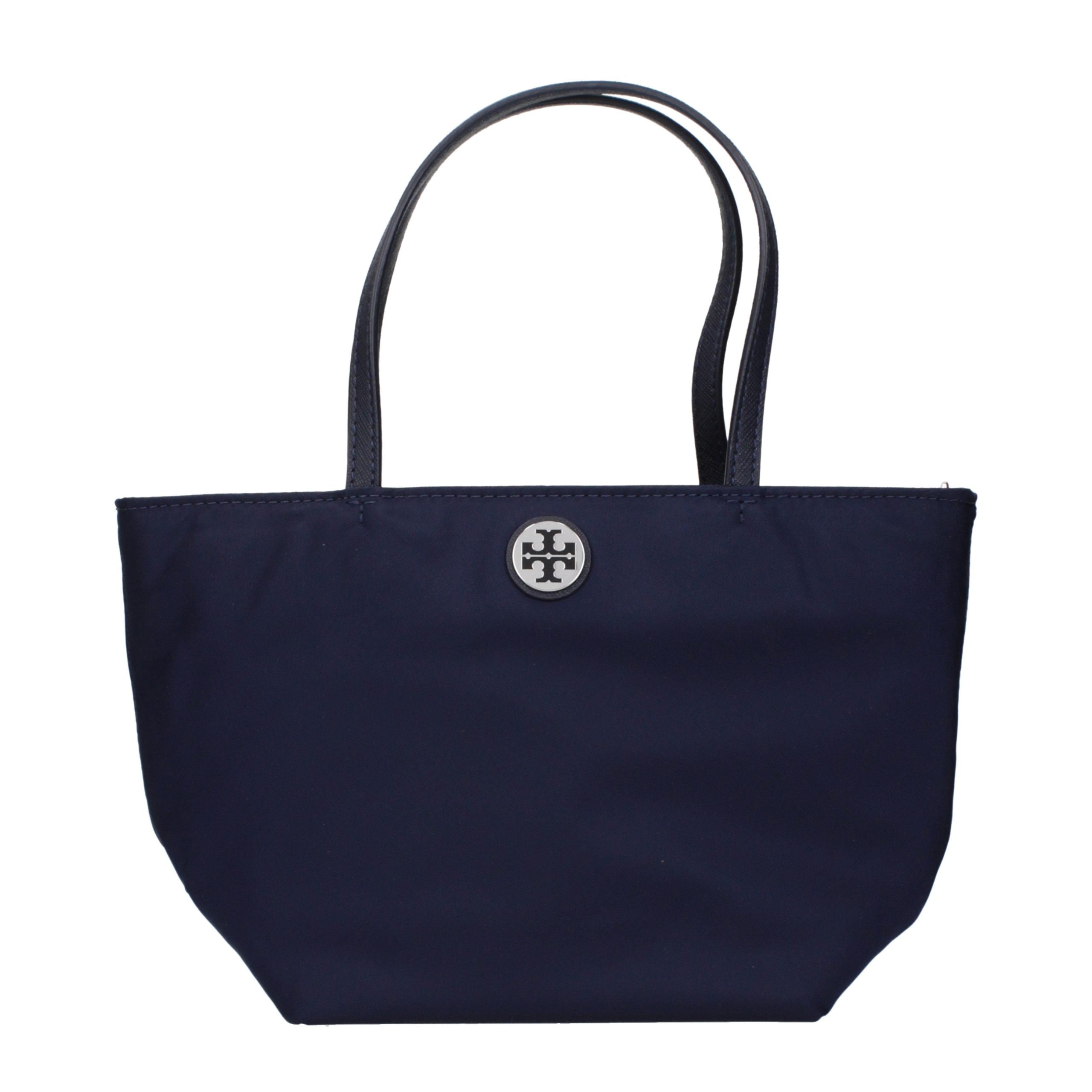 Tory Burch Blue Nylon Handbag - Timeless Luxury Tote