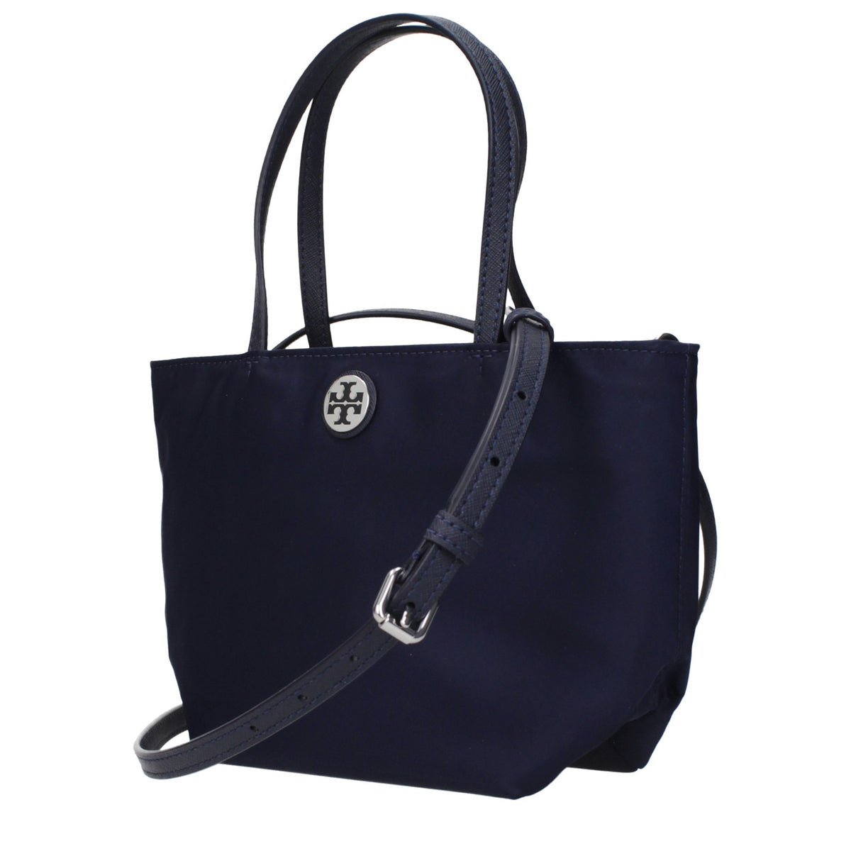 Tory Burch Blue Nylon Handbag - Timeless Luxury for Discerning Style