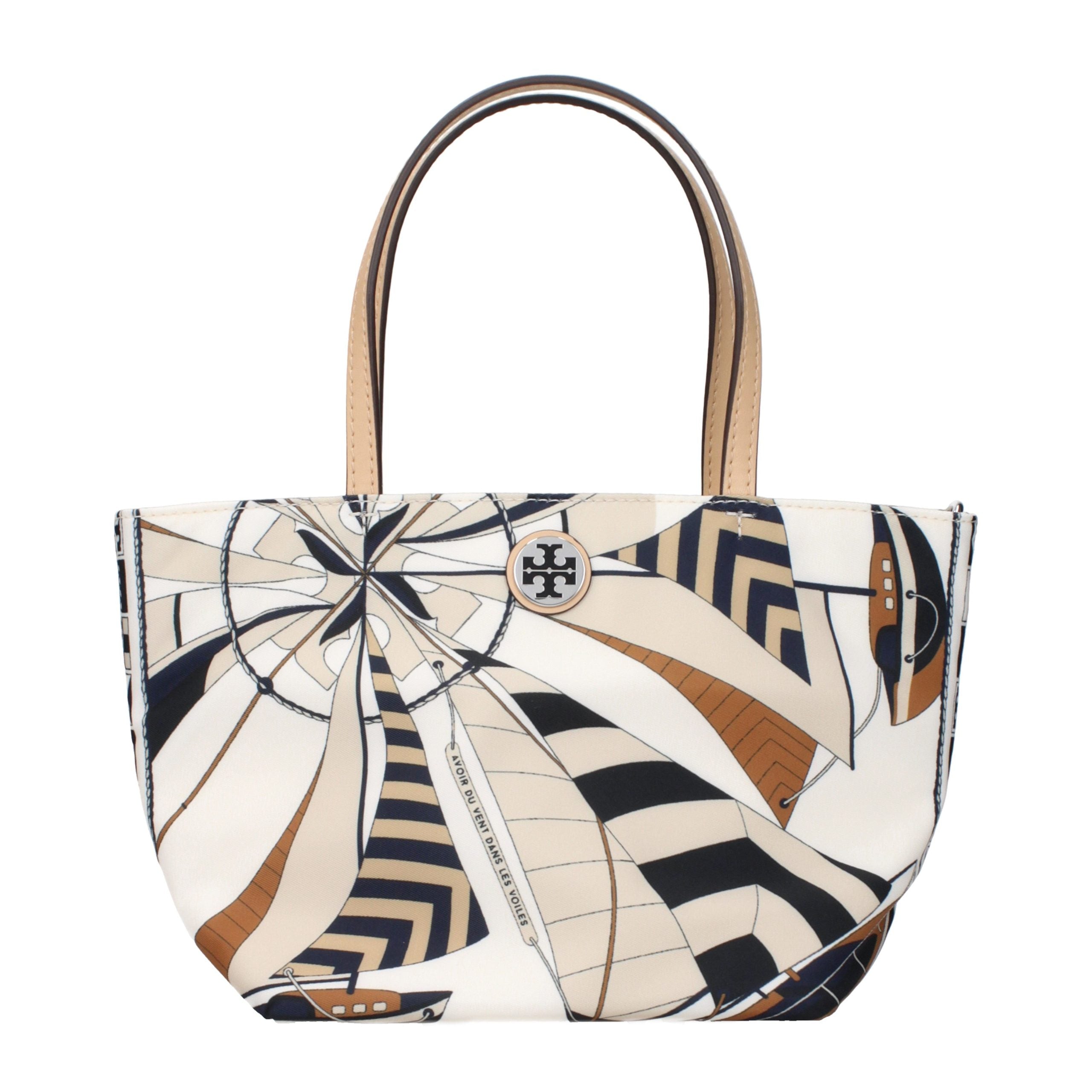 Tory Burch Beige Nylon Handbag - Elevate Your Luxury Style