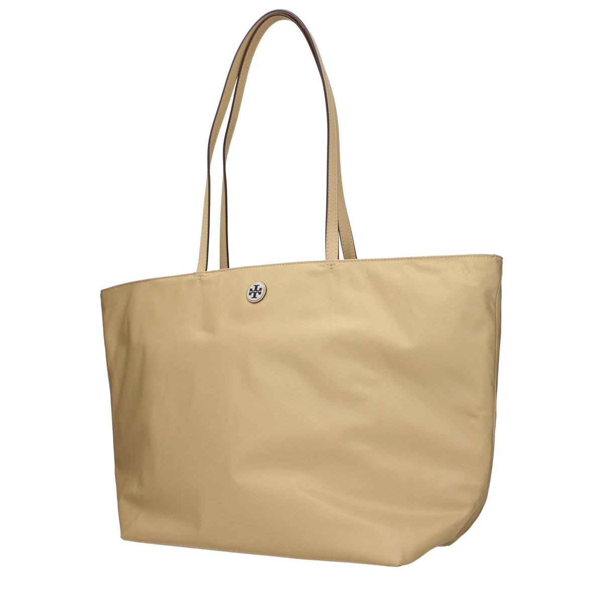 Tory Burch Beige Fabric Shoulder Bag - Timeless Elegance