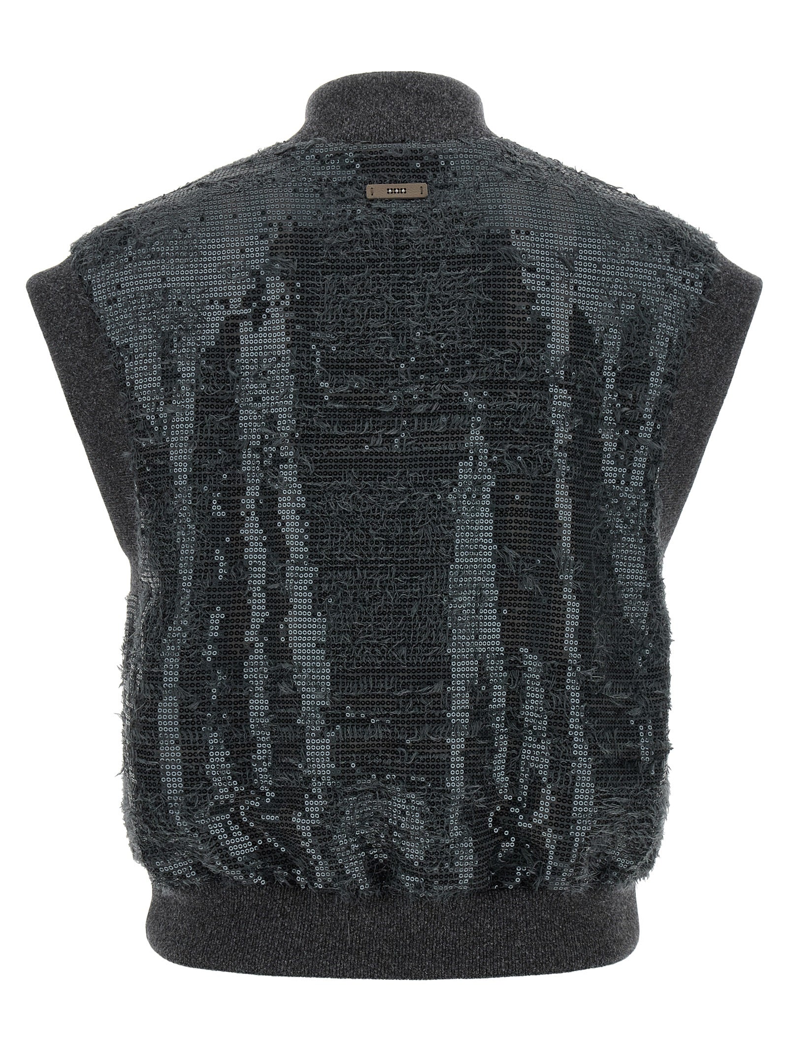 Peserico Gray Sleeveless Jacket - Elevate Your Layered Style