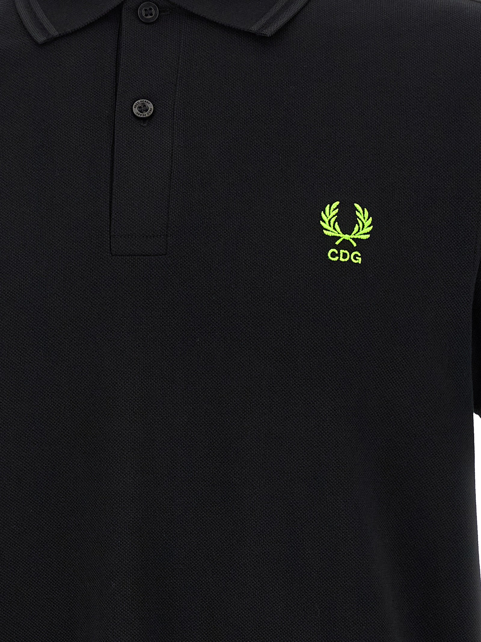 Comme Des Garçons Bicolor Cotton Polo Shirt - Timeless Elegance