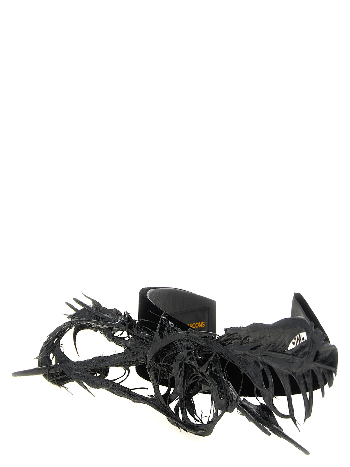 Comme Des Garçons Black Rayon Headband - Avant-Garde Luxury