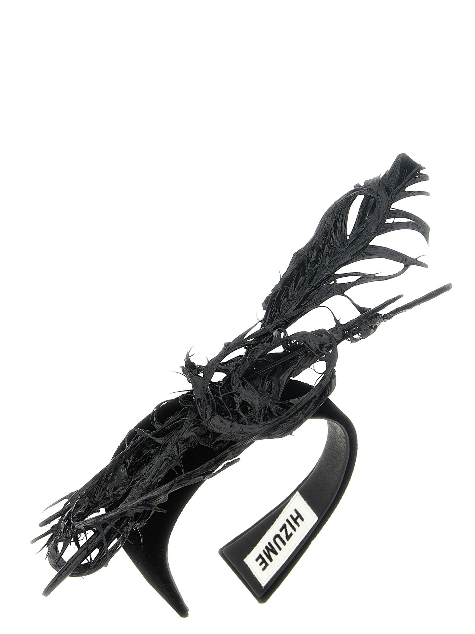 Comme Des Garçons Black Rayon Headband - Avant-Garde Luxury