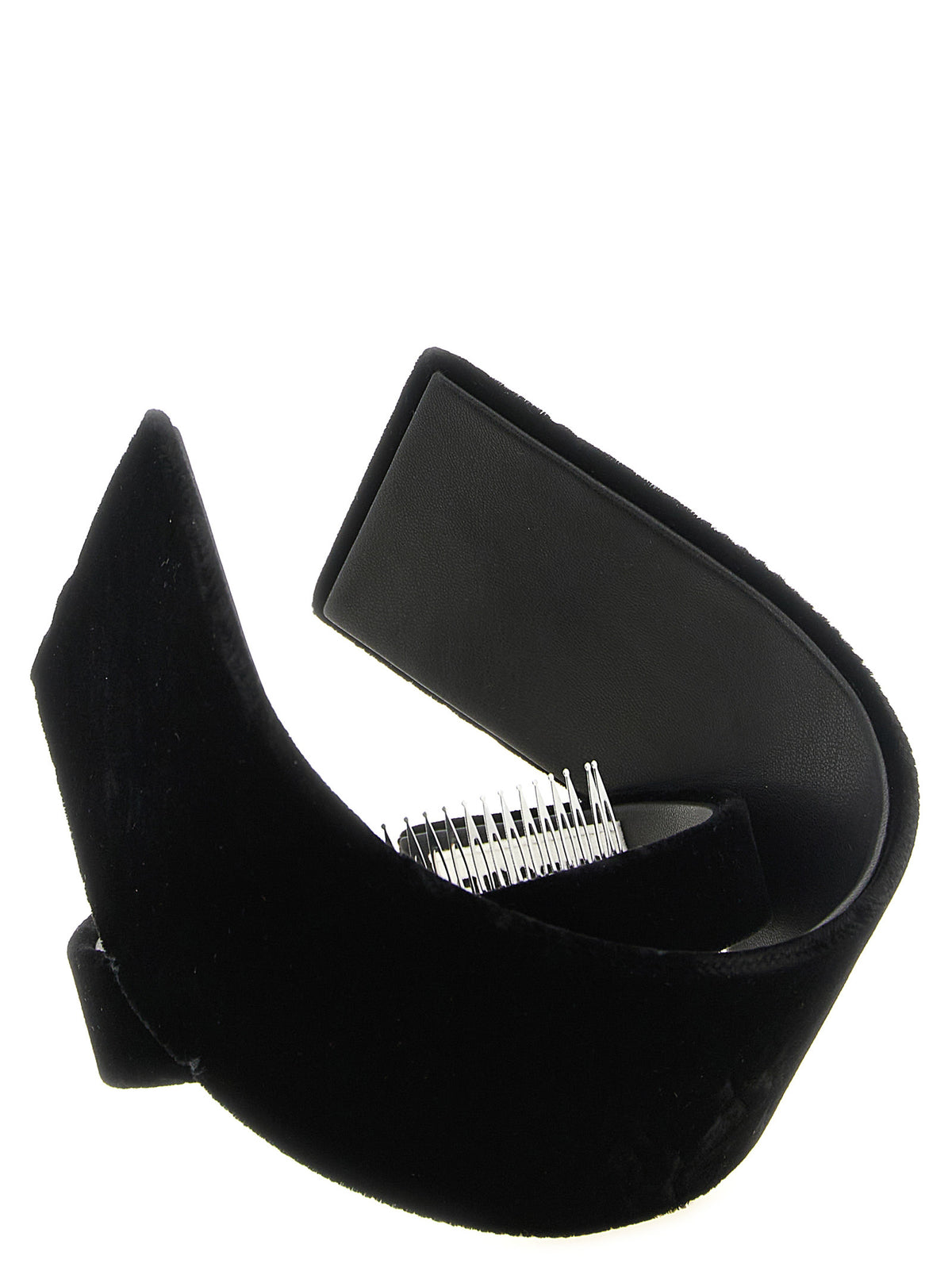 Comme Des Garçons Black Rayon Headband - Avant-Garde Elegance