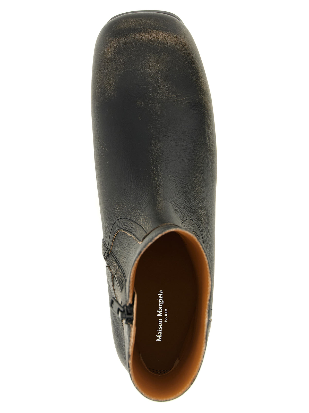 Maison Margiela Black Calfskin Ankle Boots - Avant-Garde Luxury