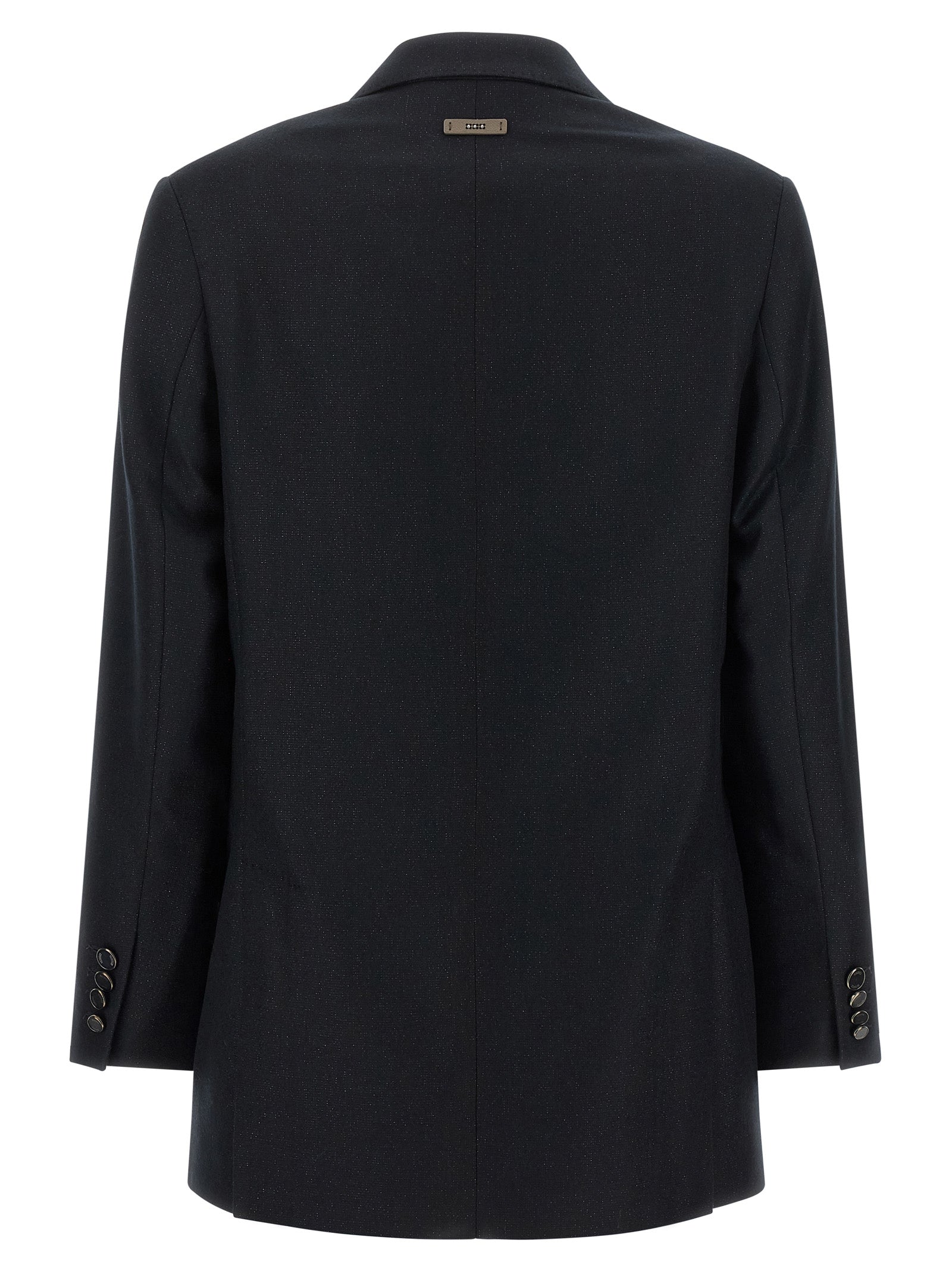 Peserico Black Virgin Wool Blazer - Timeless Luxury Elegance