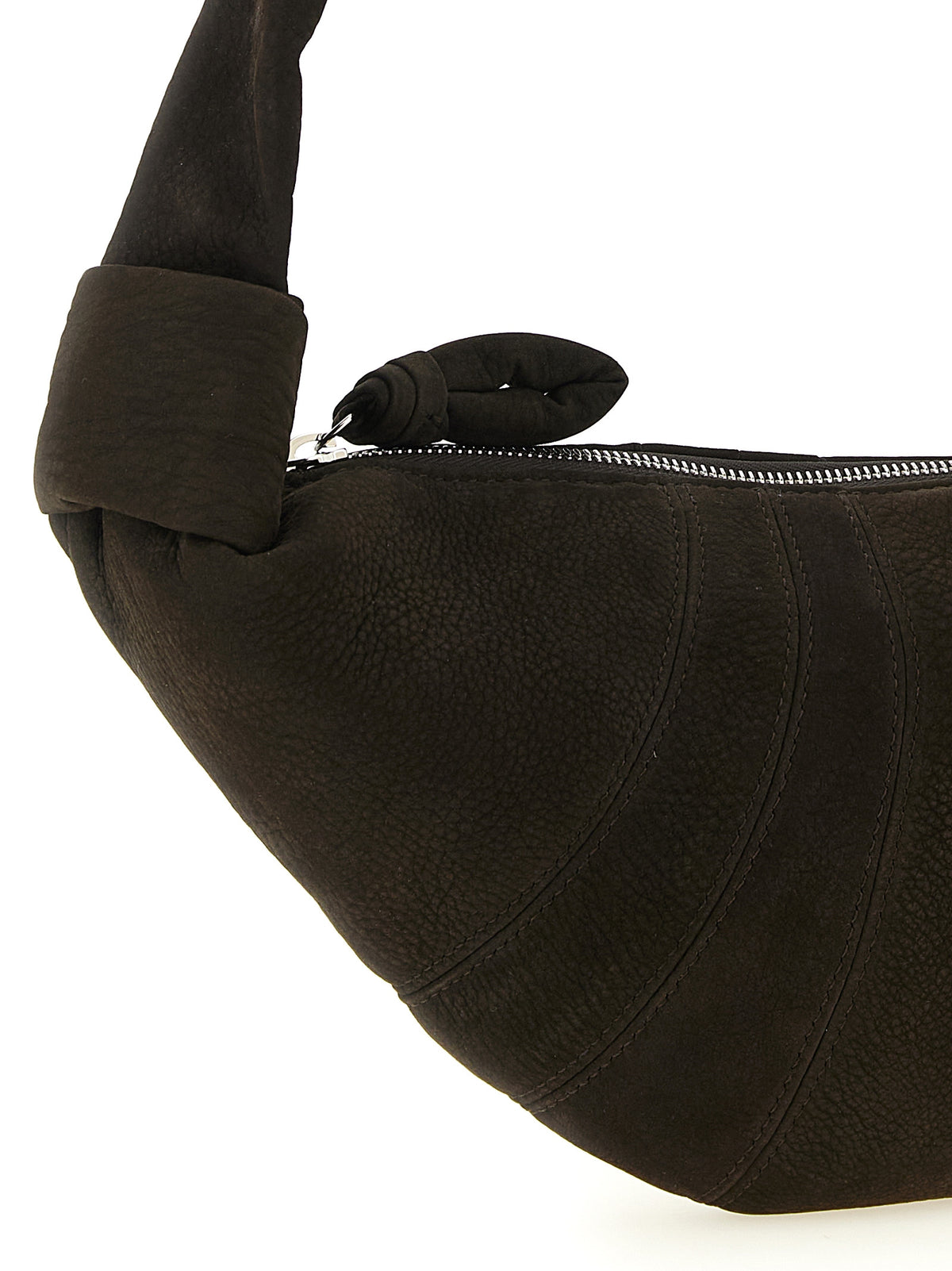 Discover the LEMAIRE Small Croissant Shoulder Bag, a masterpiece of lamb leather and exquisite design, elevating your style with avant-garde elegance.