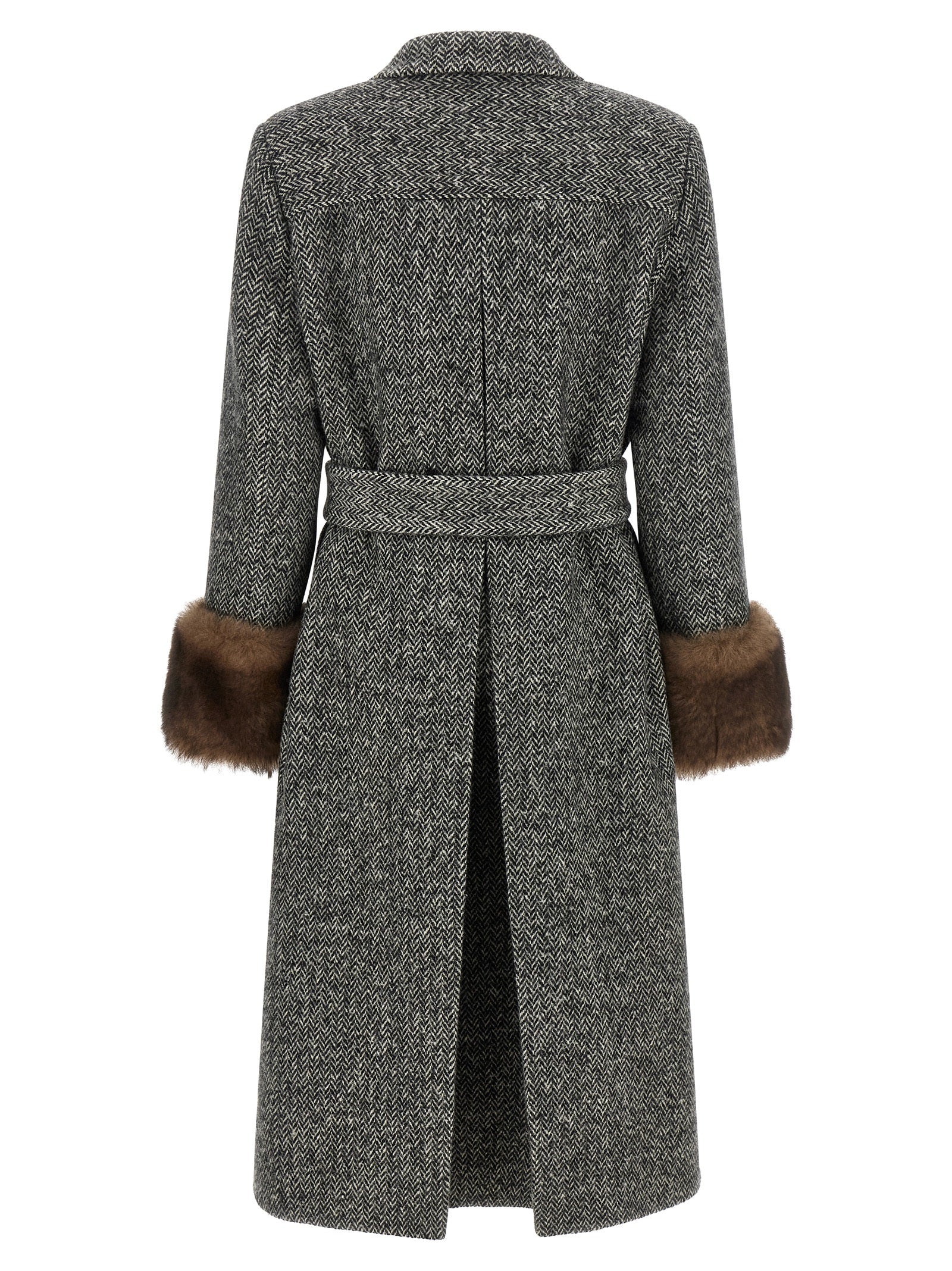 Valentino Garavani Bicolor Virgin Wool Coat