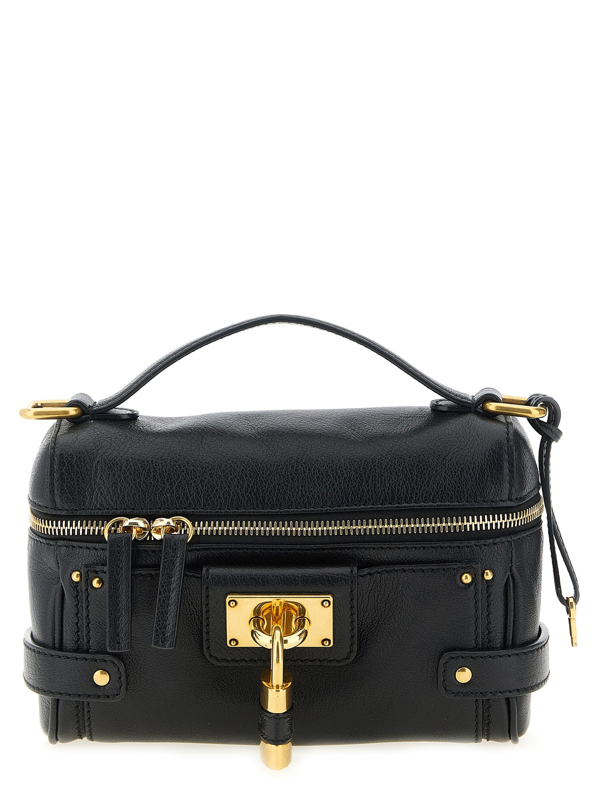 Indulge in the exquisite allure of the Chloé Black Buffalo Leather Shoulder Bag, a masterpiece of Italian craftsmanship that embodies luxury and sophistication.