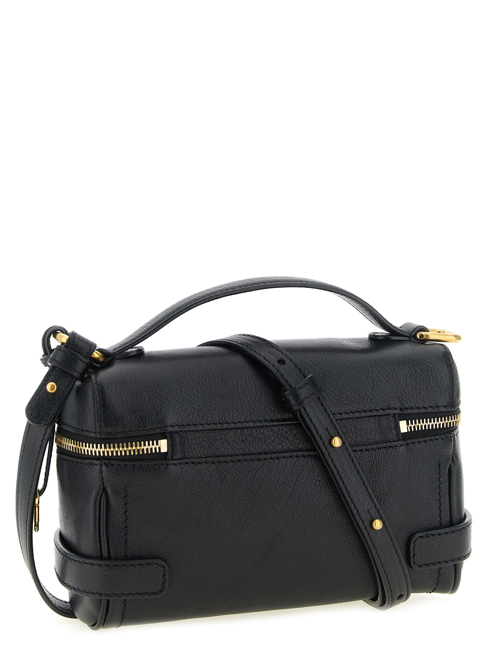 Indulge in the exquisite allure of the Chloé Black Buffalo Leather Shoulder Bag, a masterpiece of Italian craftsmanship that embodies luxury and sophistication for discerning tastes.