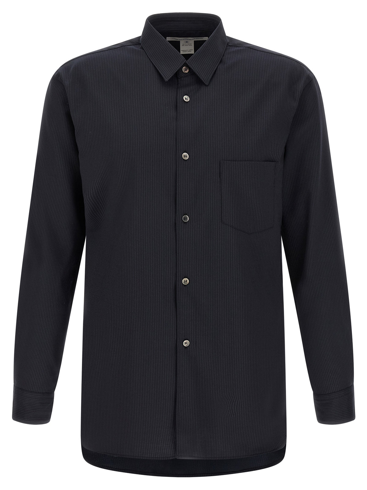 Elevate your elegance with the Comme Des Garçons Blue Polyester Blouse, a masterful blend of sophistication and modernity, perfect for the discerning wardrobe.