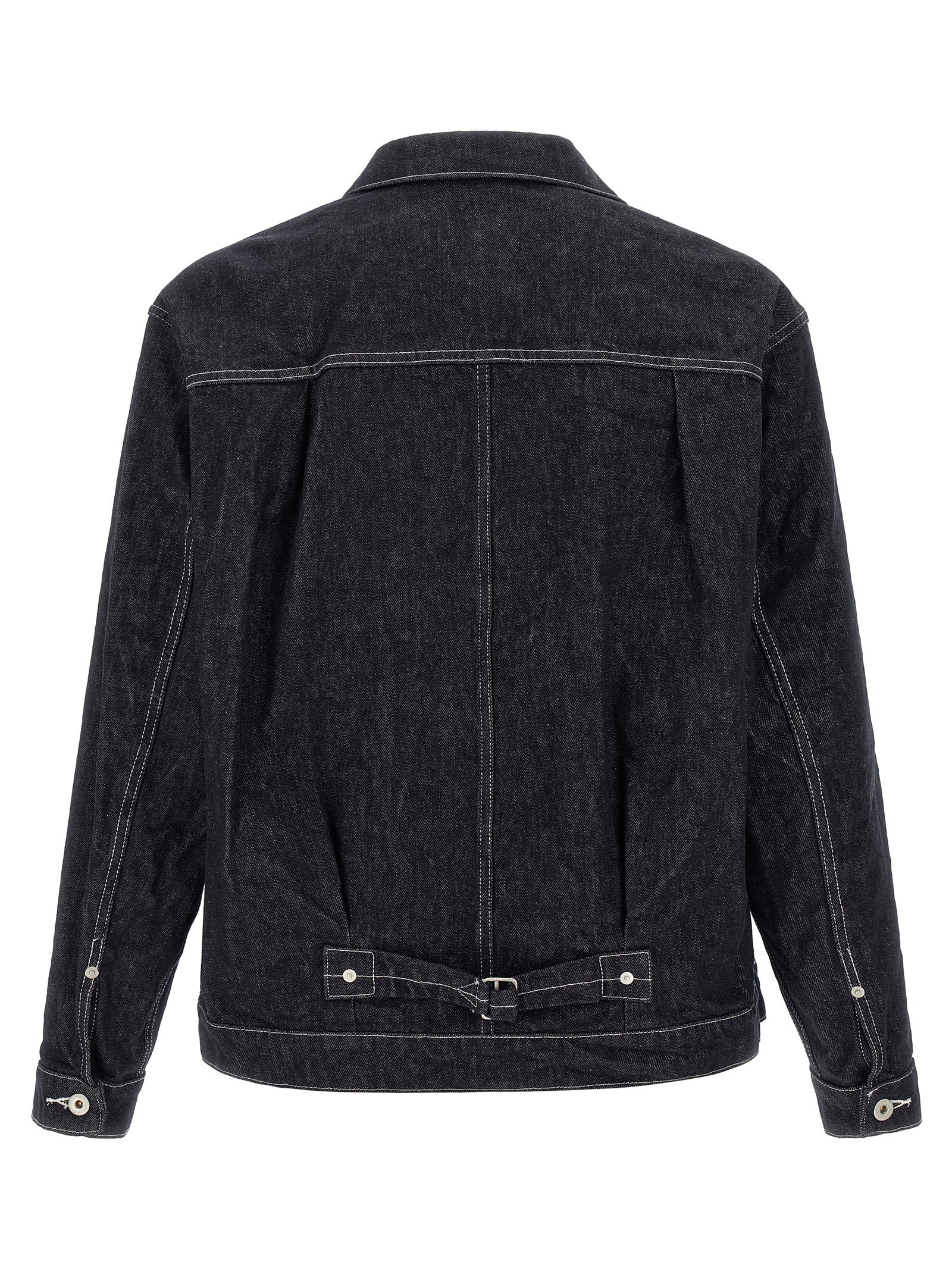 Elevate your wardrobe with the Comme Des Garçons Blue Cotton Denim Jacket, a masterpiece of avant-garde design and Japanese craftsmanship that redefines luxury workwear.