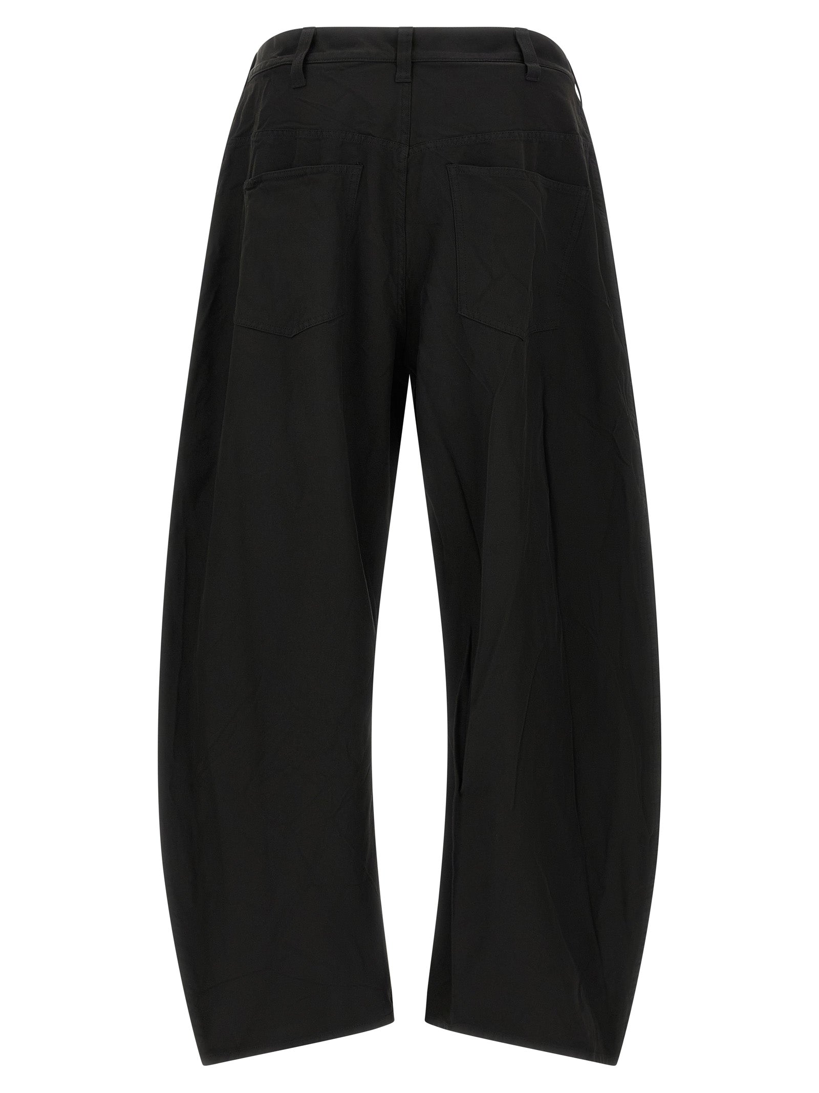 Experience the avant-garde elegance of Comme Des Garçons Homme trousers, crafted from premium polyester for a sophisticated silhouette that redefines luxury.