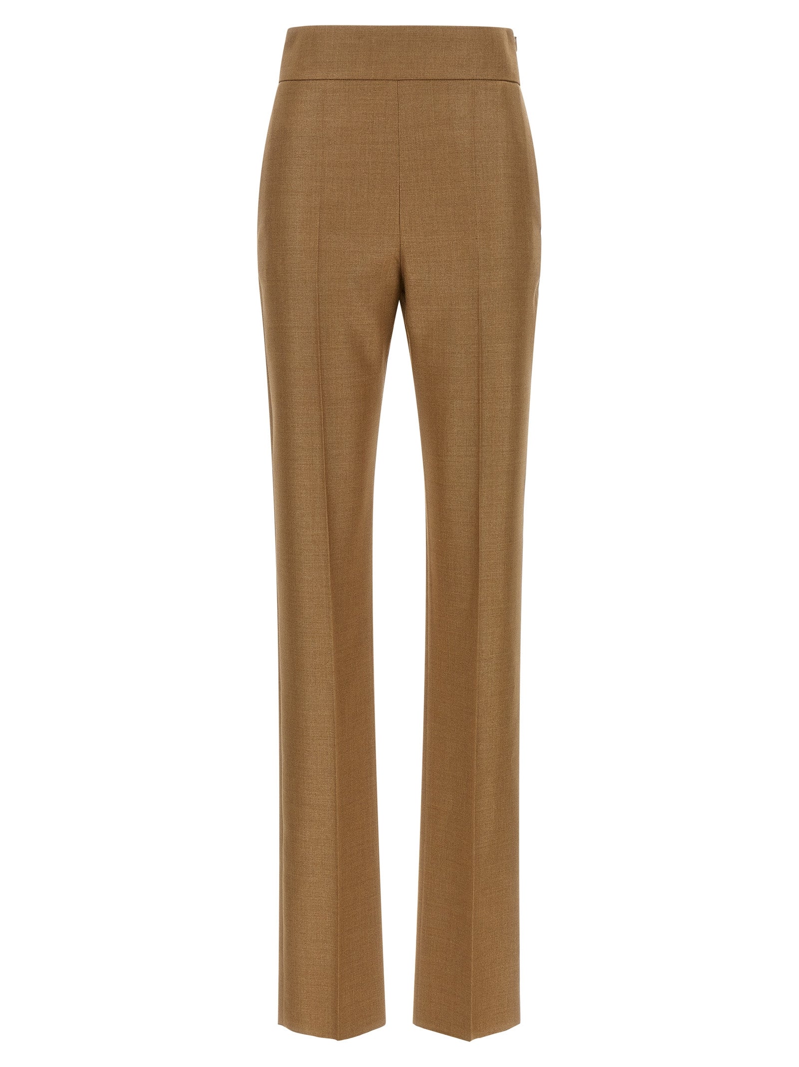 Valentino Garavani Beige Virgin Wool Dress Pants