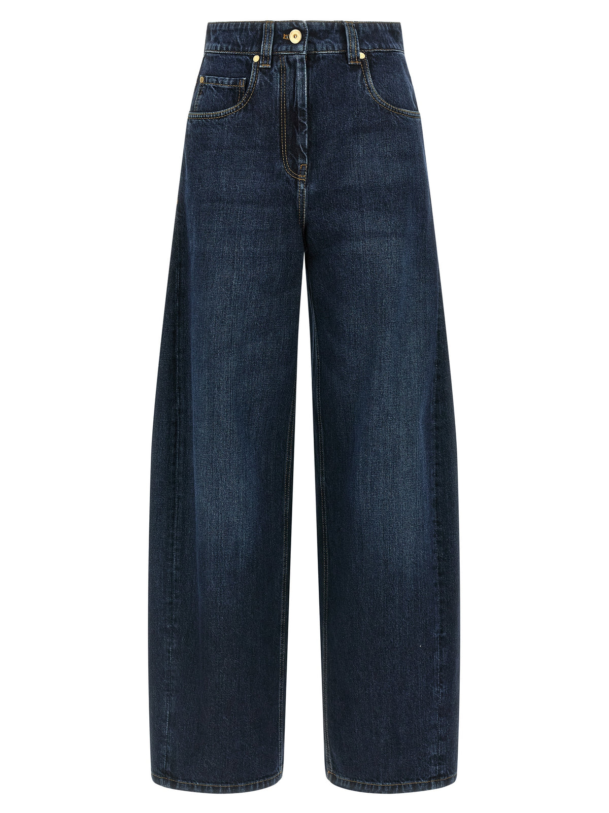 Embrace the allure of Brunello Cucinelli's Blue Cotton Jeans, where exquisite Italian craftsmanship meets modern elegance, perfect for the discerning individual.