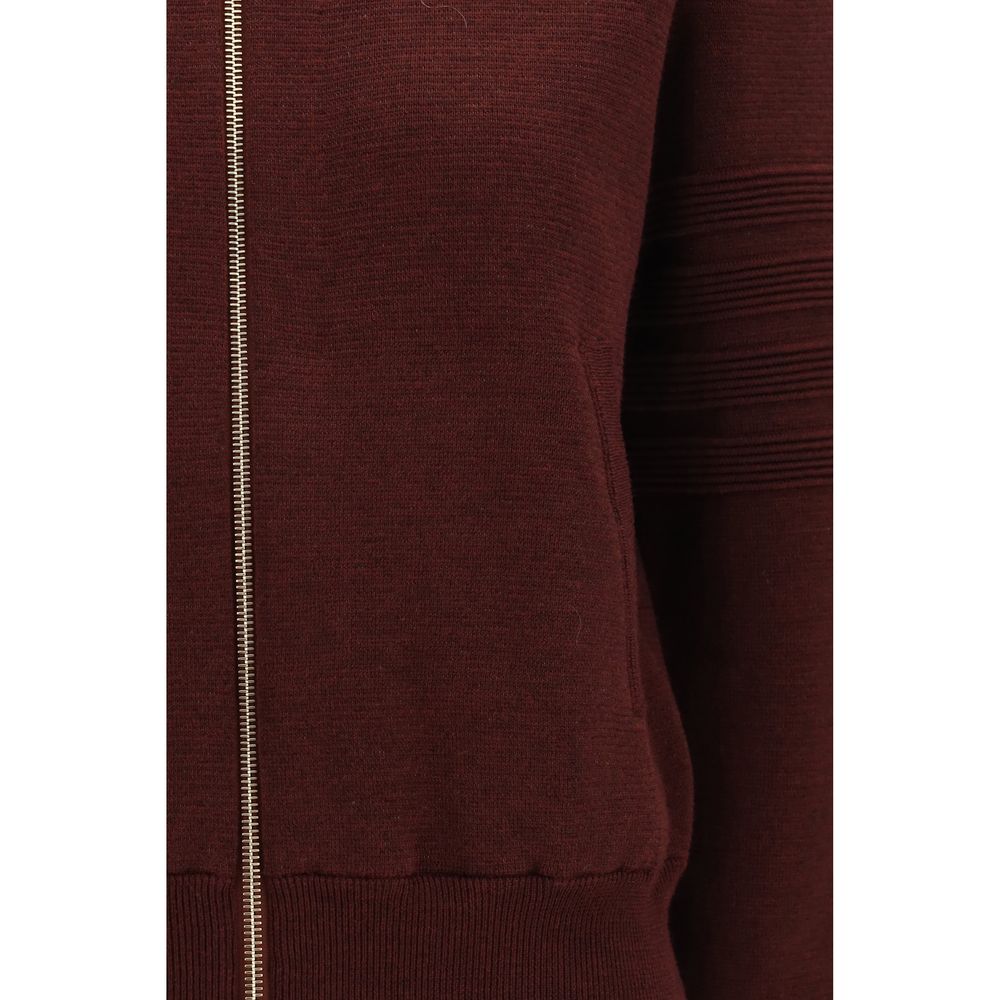 Thom Browne Bordeaux Wool Oves Aries Bomber - Luxurious Craftsmanship