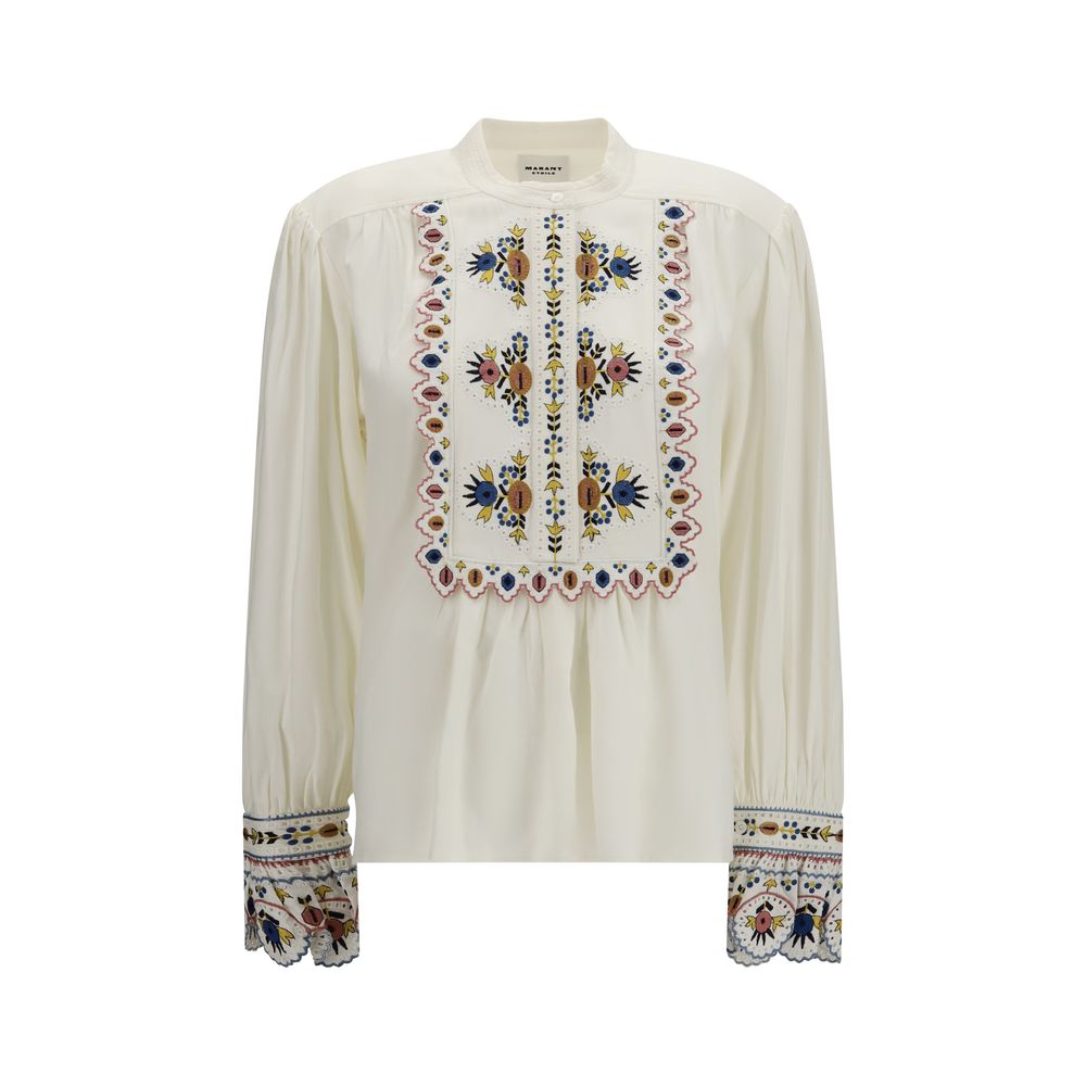 Isabel Marant Étoile White Viscose Blouse - Timeless Luxury Elegance