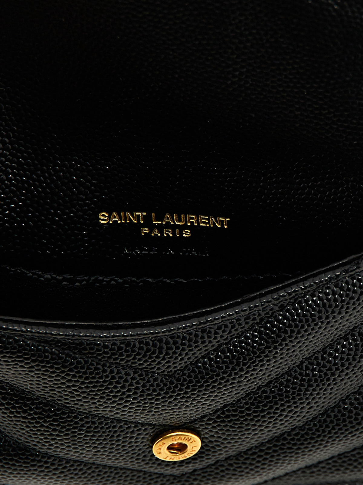 Saint Laurent Black Calfskin Cardholder - Timeless Luxury Accessory